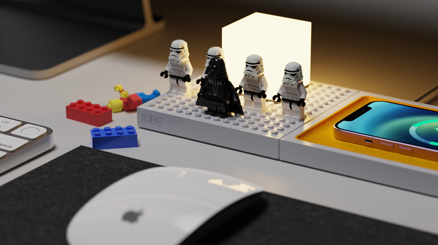 Behance charger electronic industrial design  LEGO product design  wireless