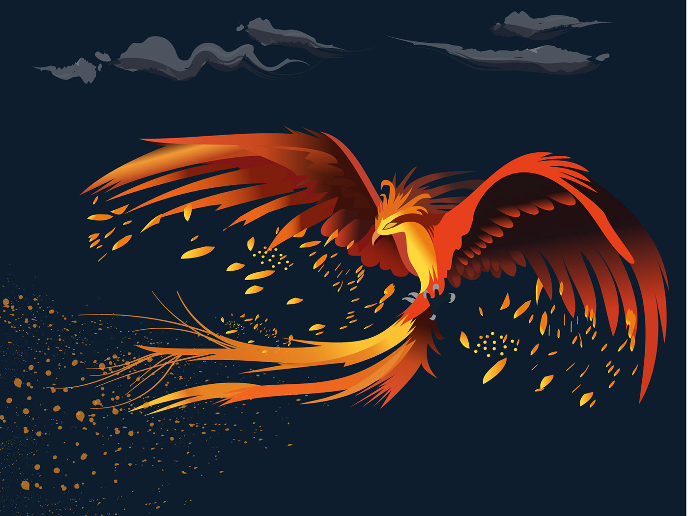 Book Cover Design books dumbledore fawkes Flames harry potter Hogwarts mockup design order of the phoenix Phoenix