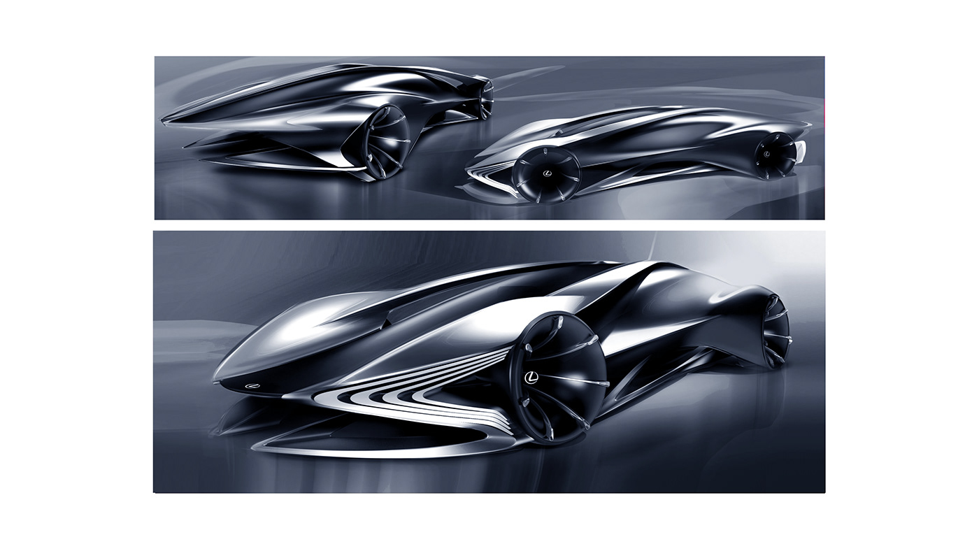 Lexus supercar car automotive   design concept model art future sketch