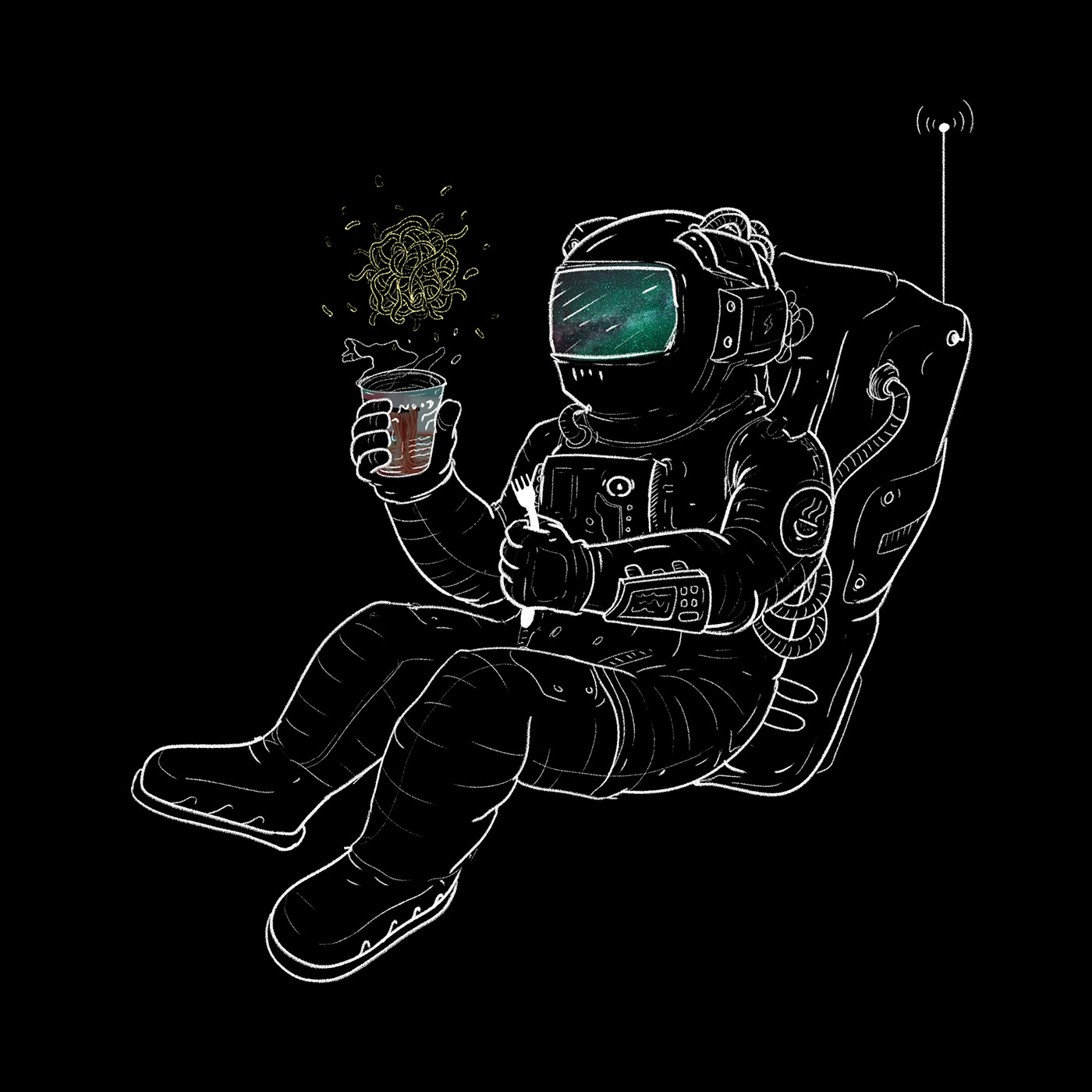 astronaut Character design  Digital Art  photoshop Scifi Space  space art wacom character illustration Illustation
