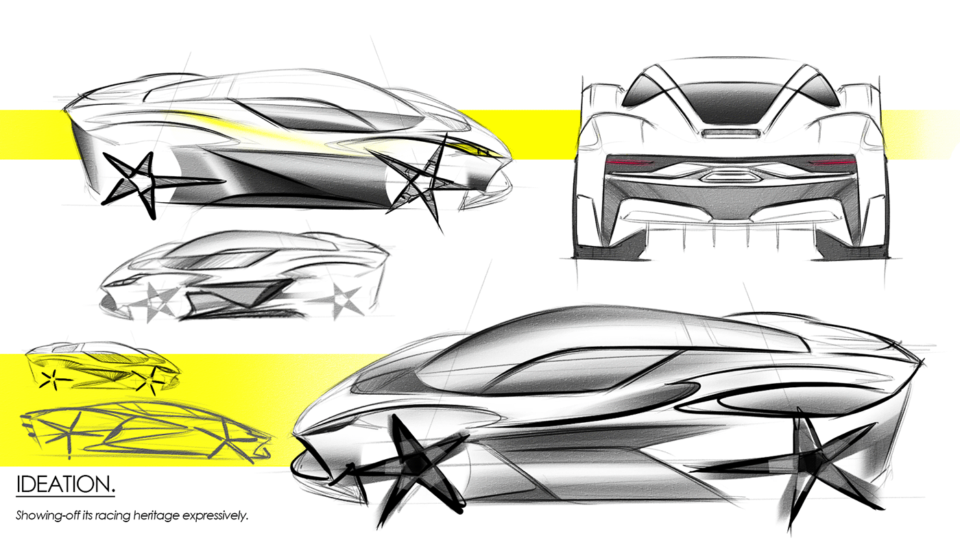 3D architecture automotive   car card design concept exterior pininfarina Render visualization