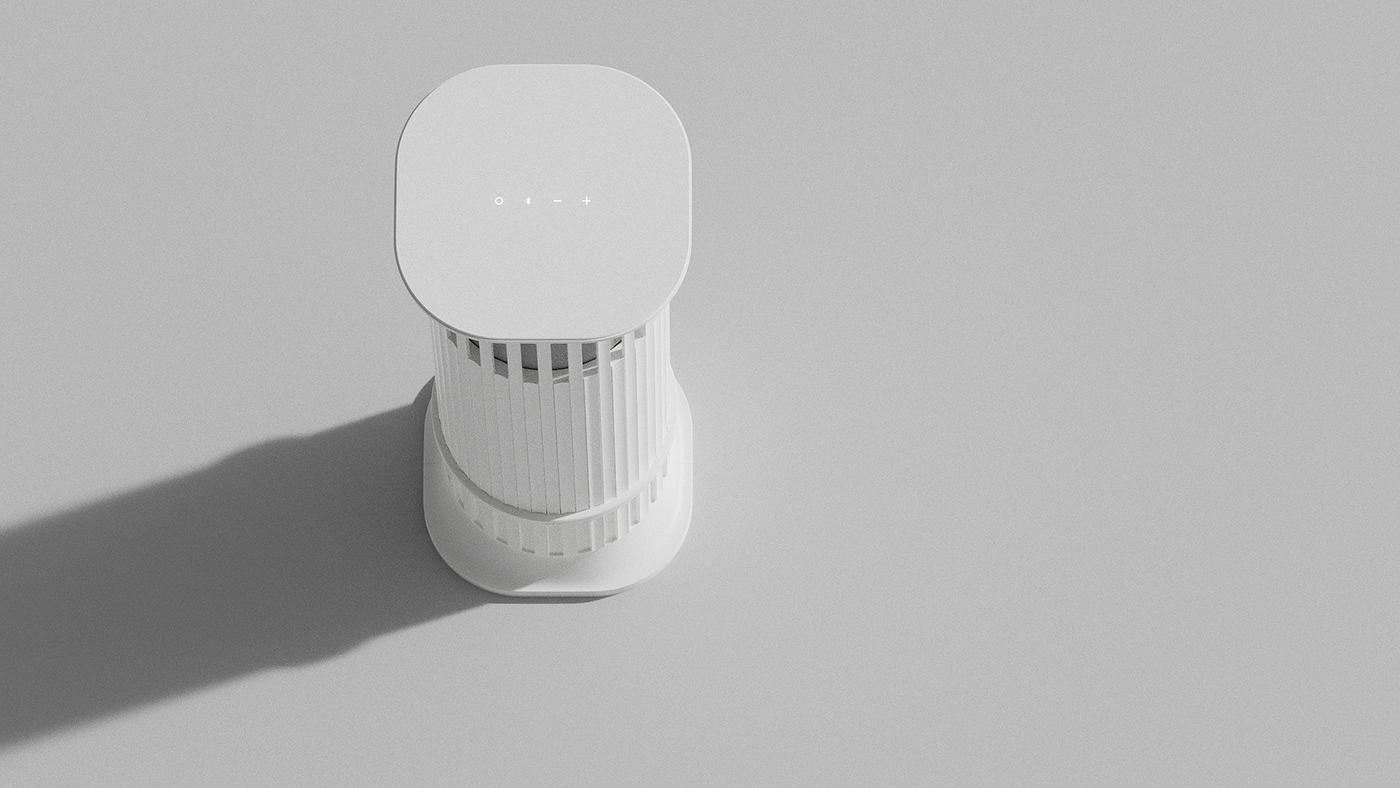 3D industrial Interior metaphor object product product design  sound speaker parte