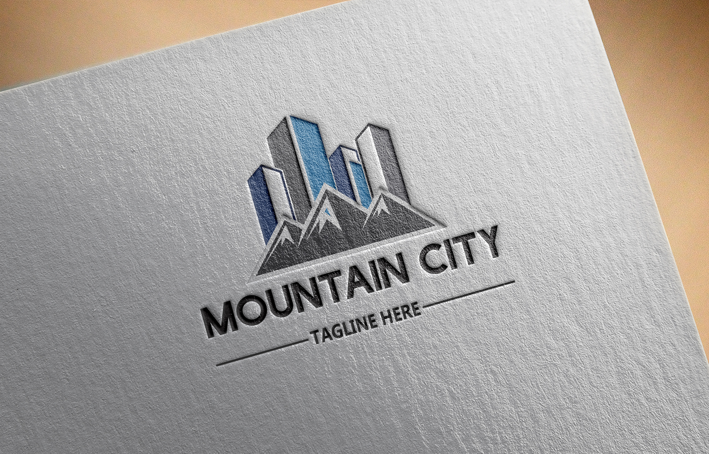 logo design mountain city building logo unique logo animal farm buzz city logo