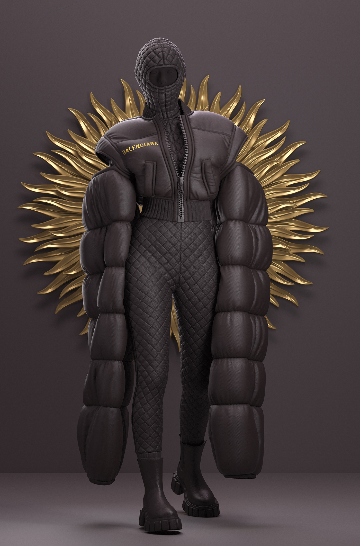 3D Render jacket Fashion  Clothing apparel Mockup Apparel Design streetwear fashion design
