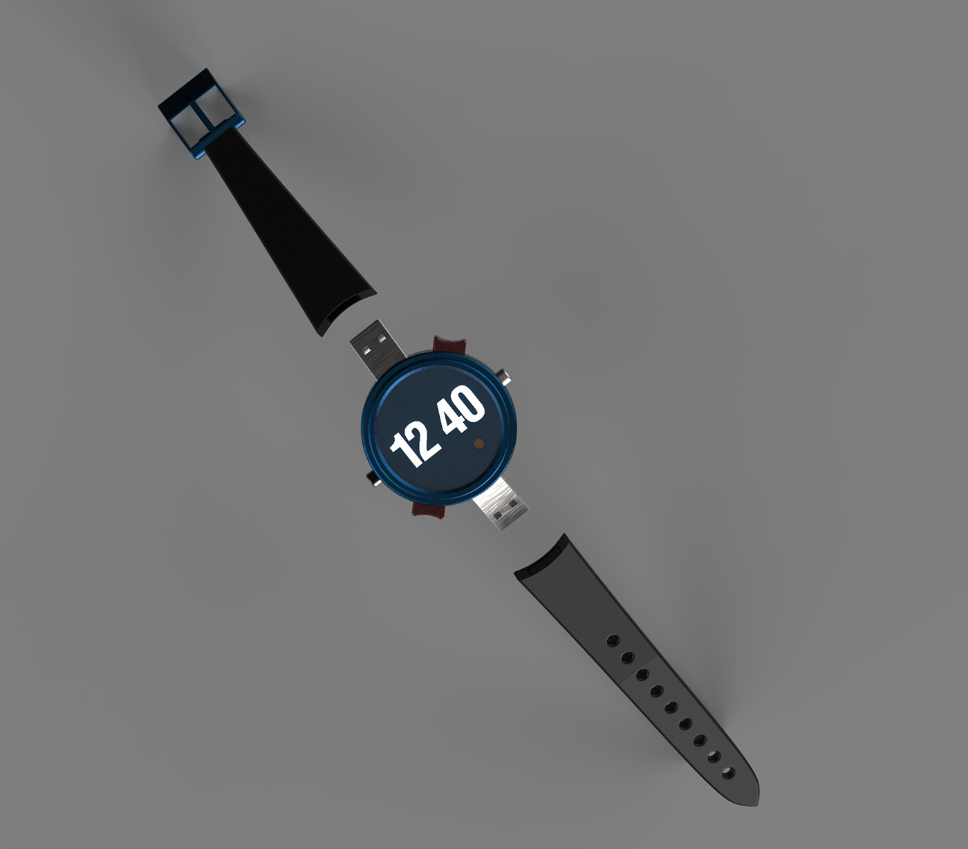 watch watch design keyshot Rhino Weapon digital watch weapon design apperal self-defense #designer