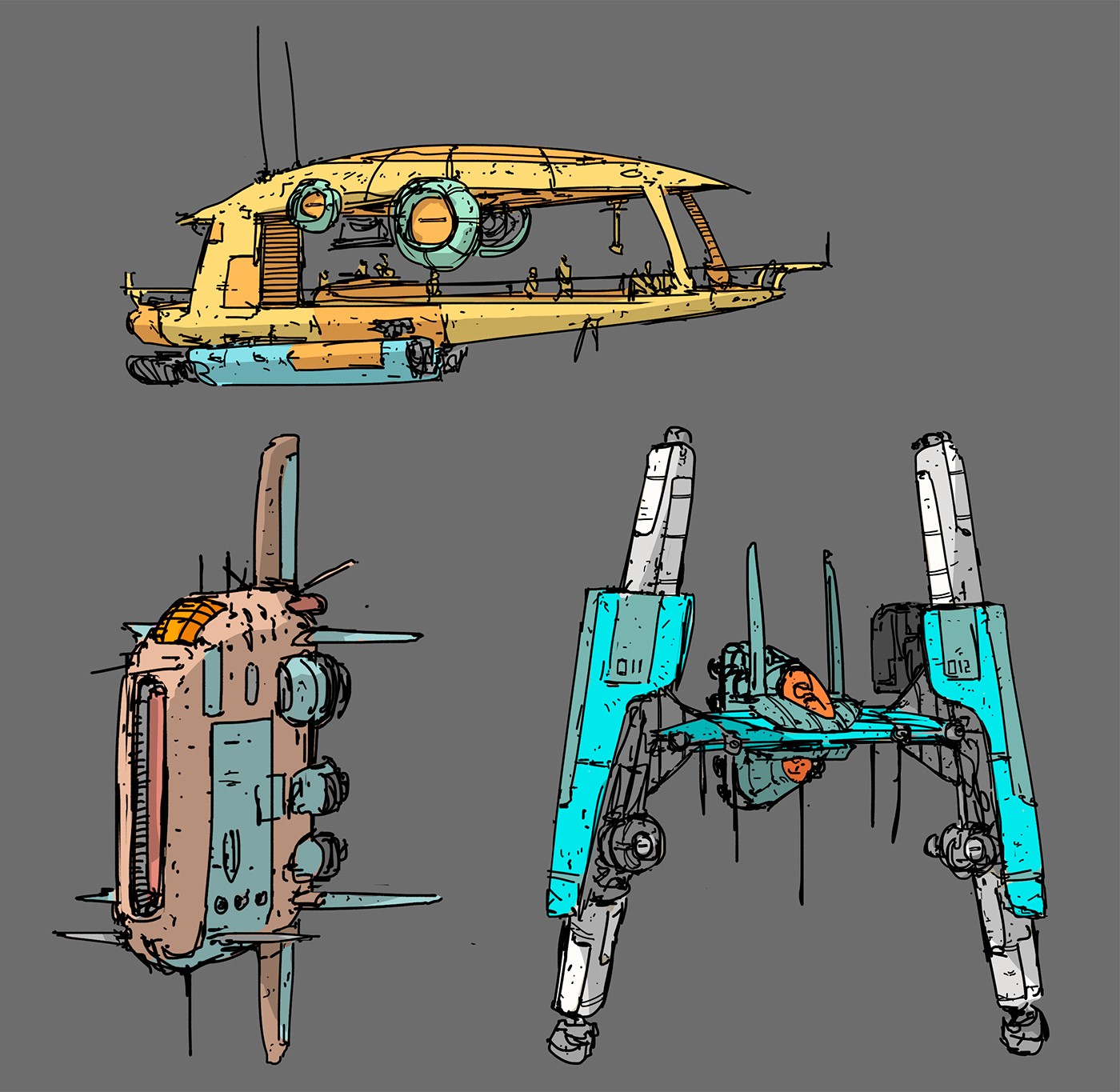 ships fast tano linework Vehicle concept