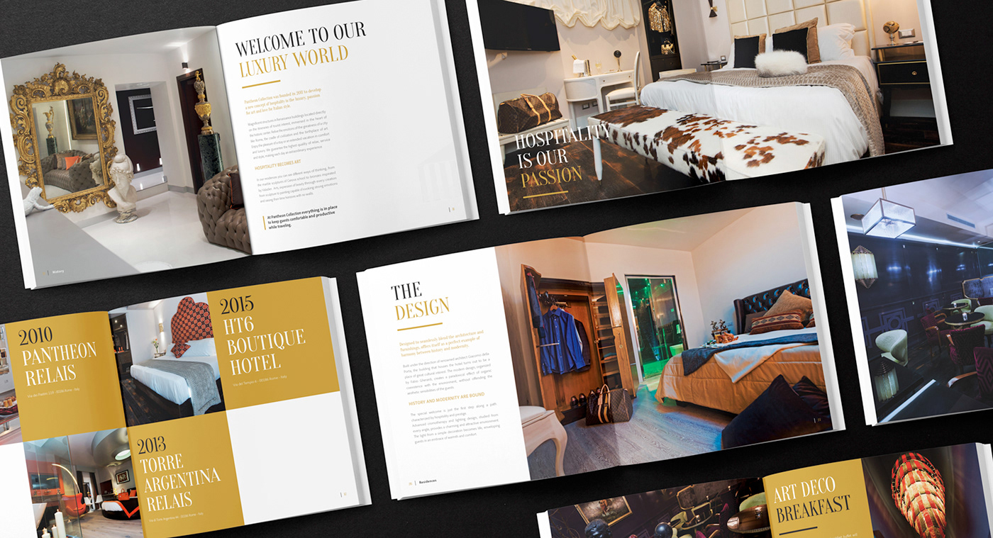 brand identity hotel Interior Italy luxury pantheon collection Photography  Rome suites visual design