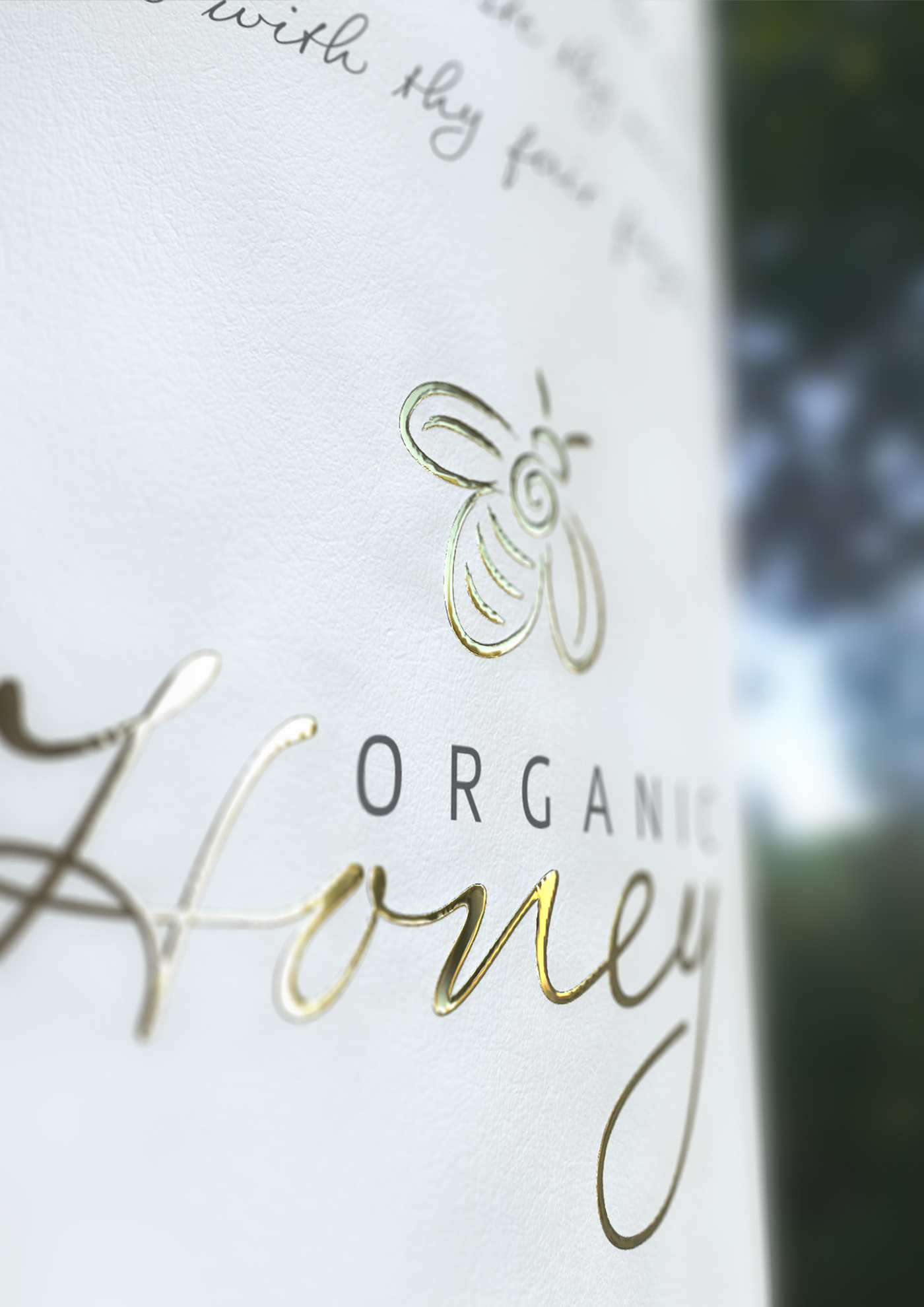 Marcel Buerkle johannesburg south africa Organic Honey packaging packaging design concept 3D renders glass Circum Punkt Design honey design concept logo bee organic natural