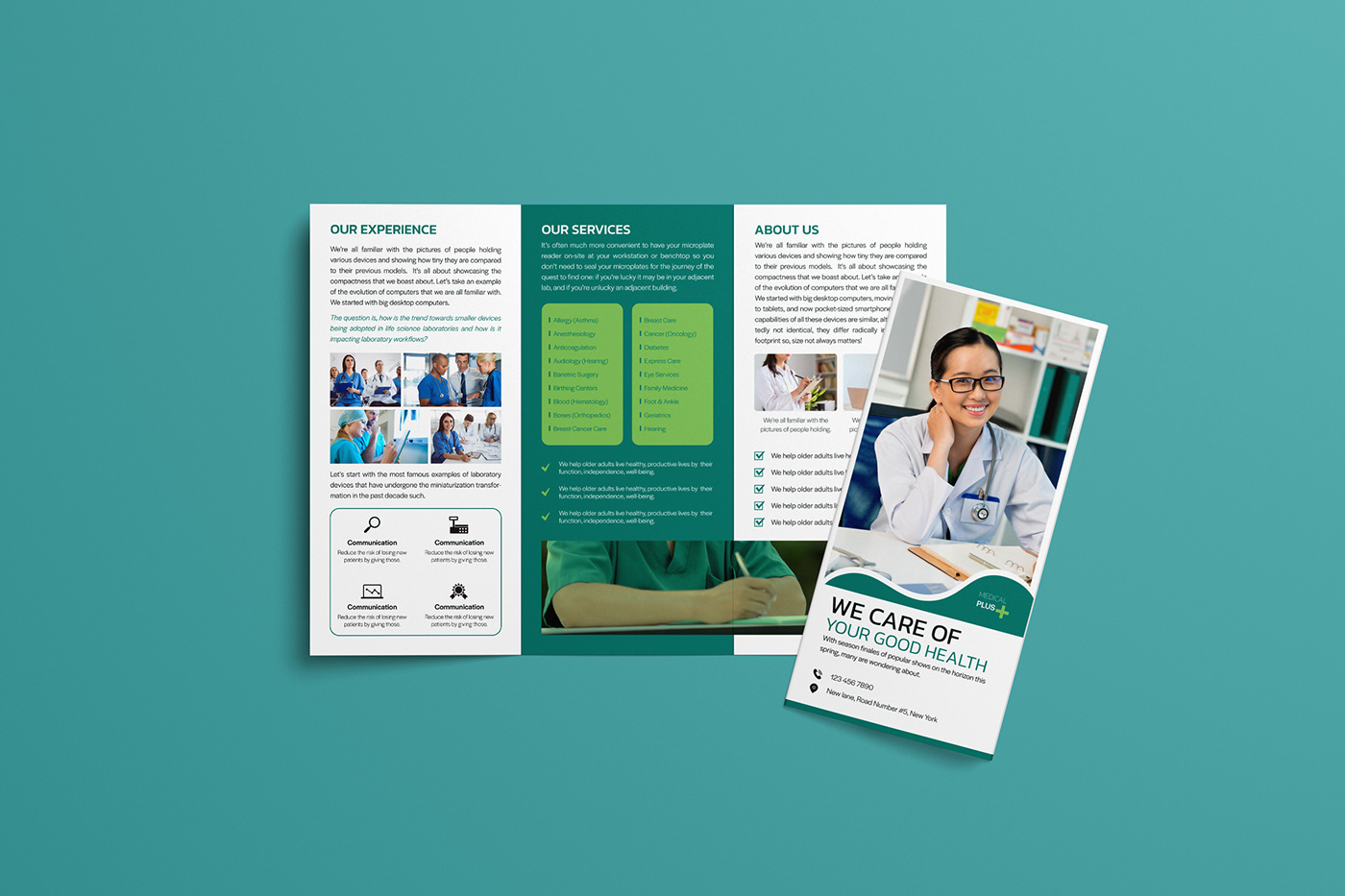 banner brand identity brochure denstist design doctor flyer magazine medical professional