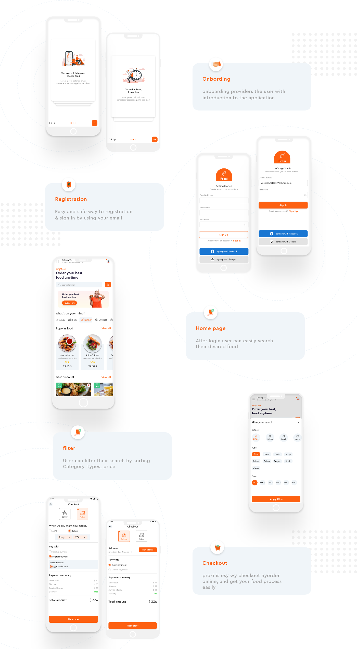 app design delivery app DELIVERY FOOD APP Food  food mobile app iOS App Mobile app ordering Restaurant app ui ux