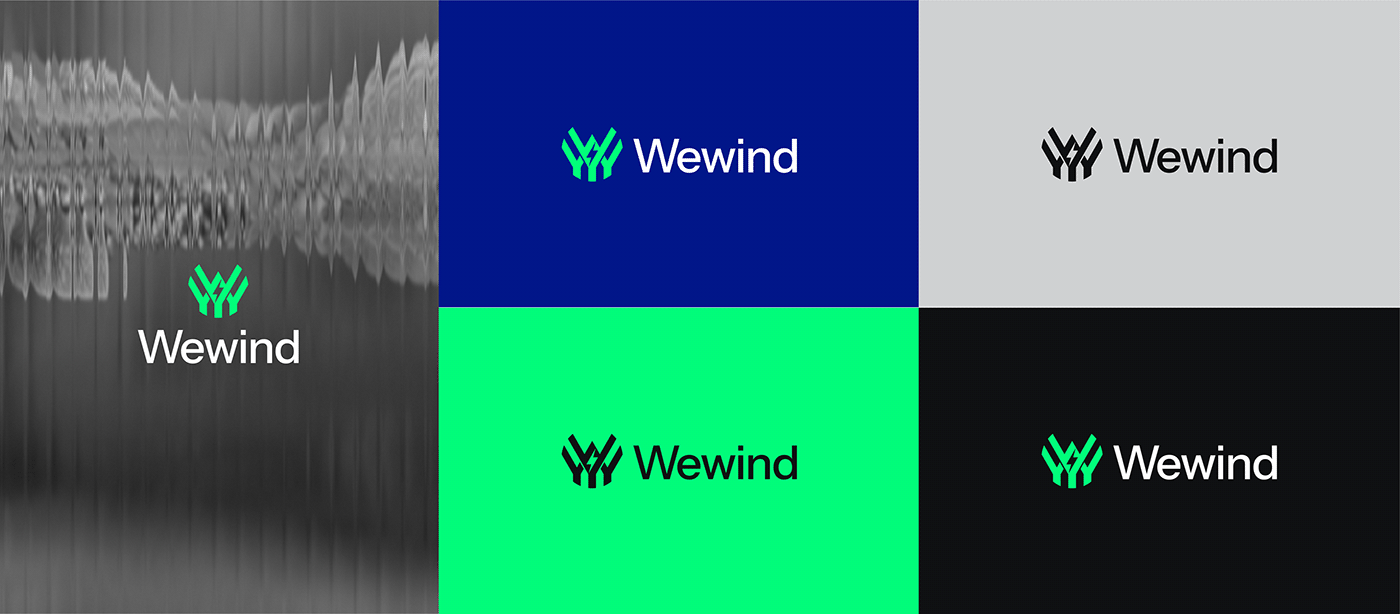 logo on colors and background
