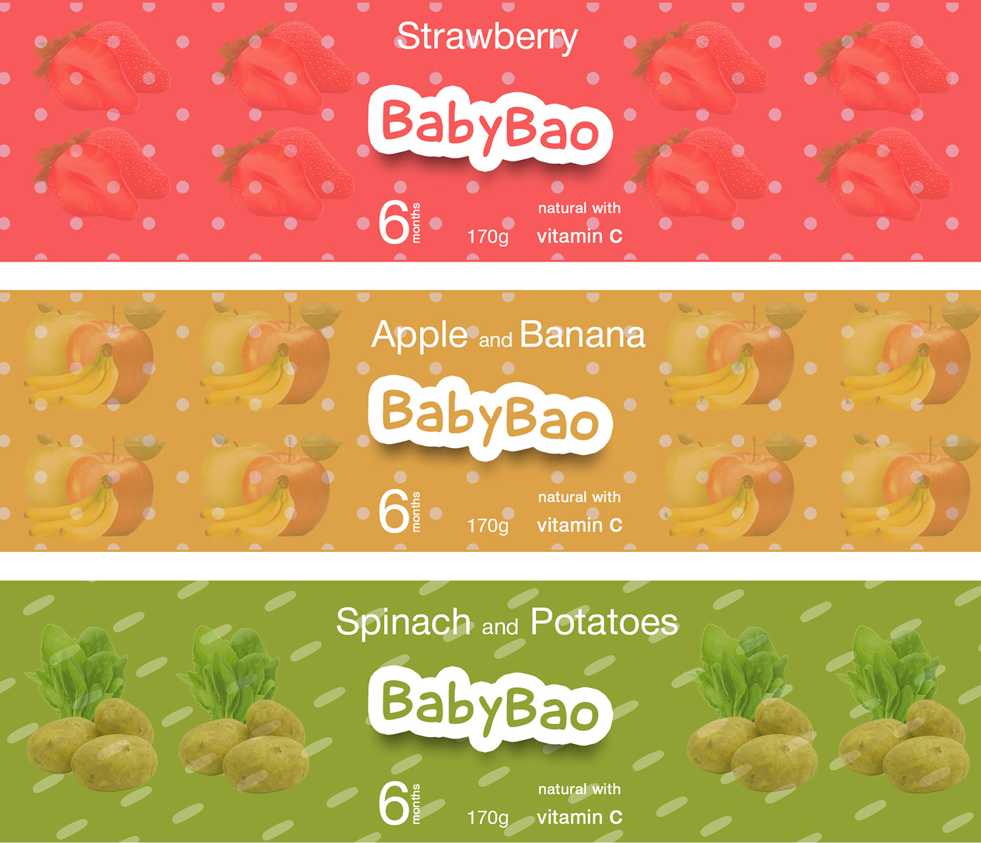 baby food brand Style branding  redesign Packaging logo