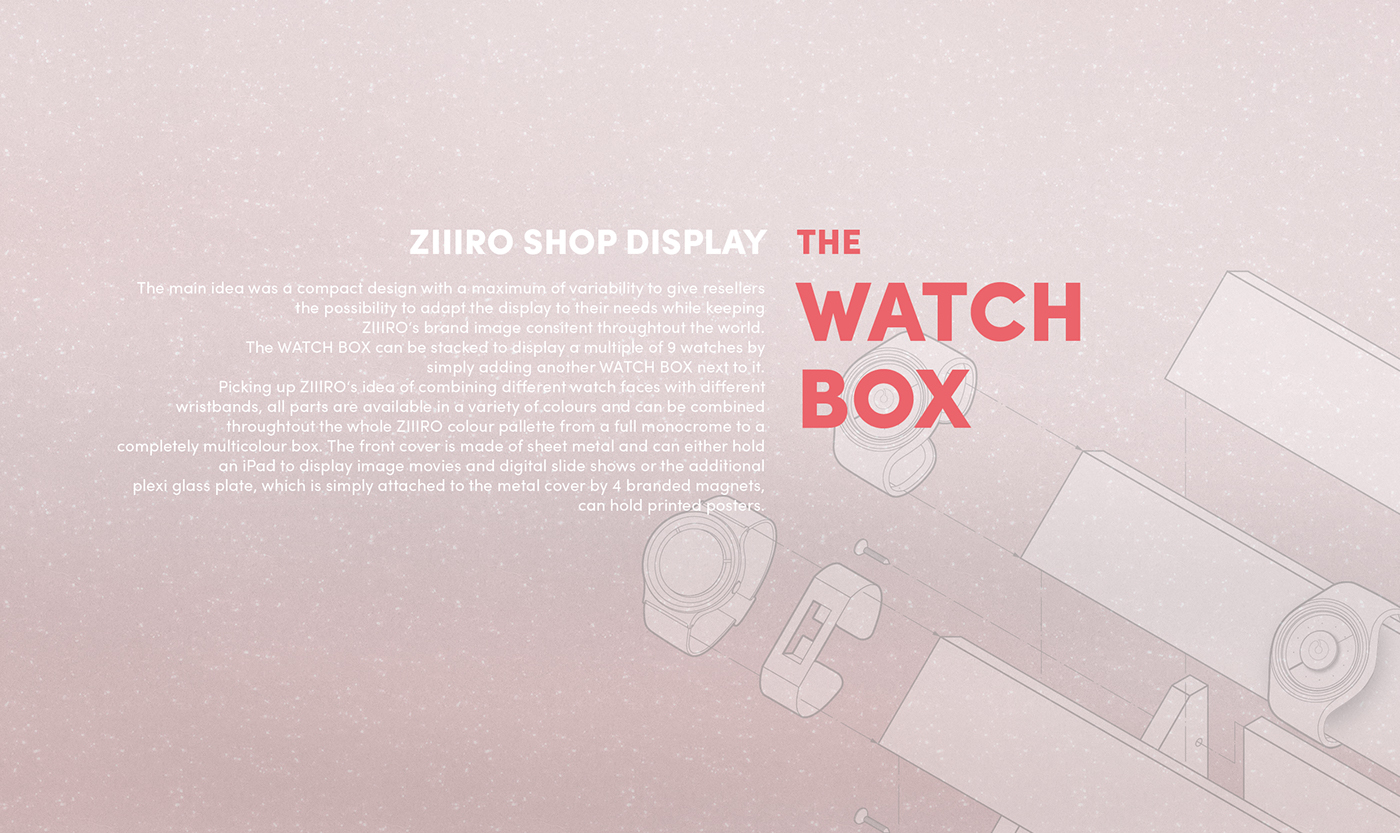 ziiiro shop display 3D product watch