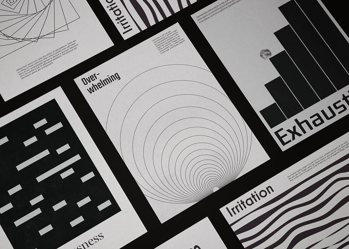 design emotion geometric graphic design  monochrome poster Poster Design posters visual design typography  