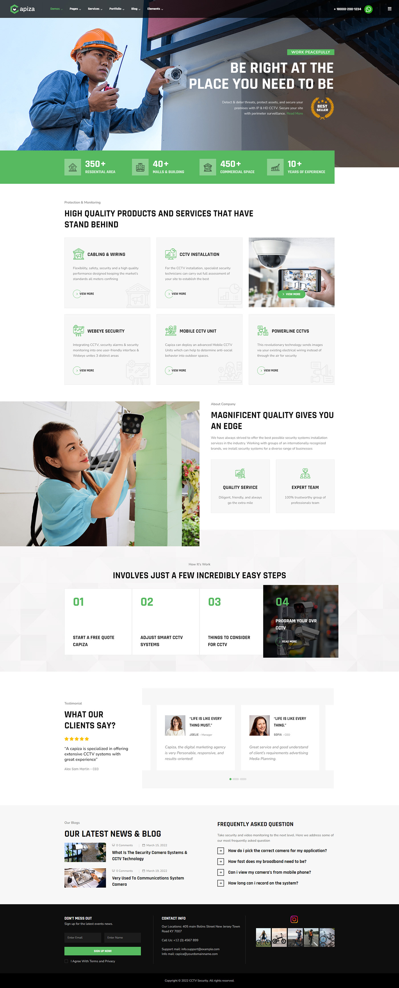 Capiza Classic  multipurpose WordPress theme for stunning web appearances in businesses.