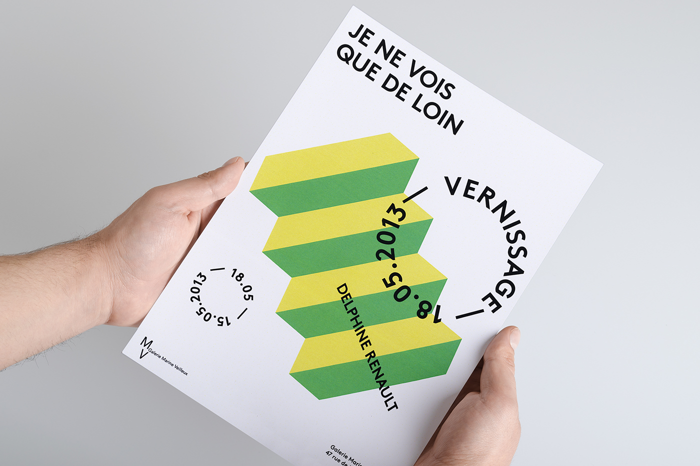test flyer a5 experimental modern expo exposition art green line Dada swiss Switzerland Paris france