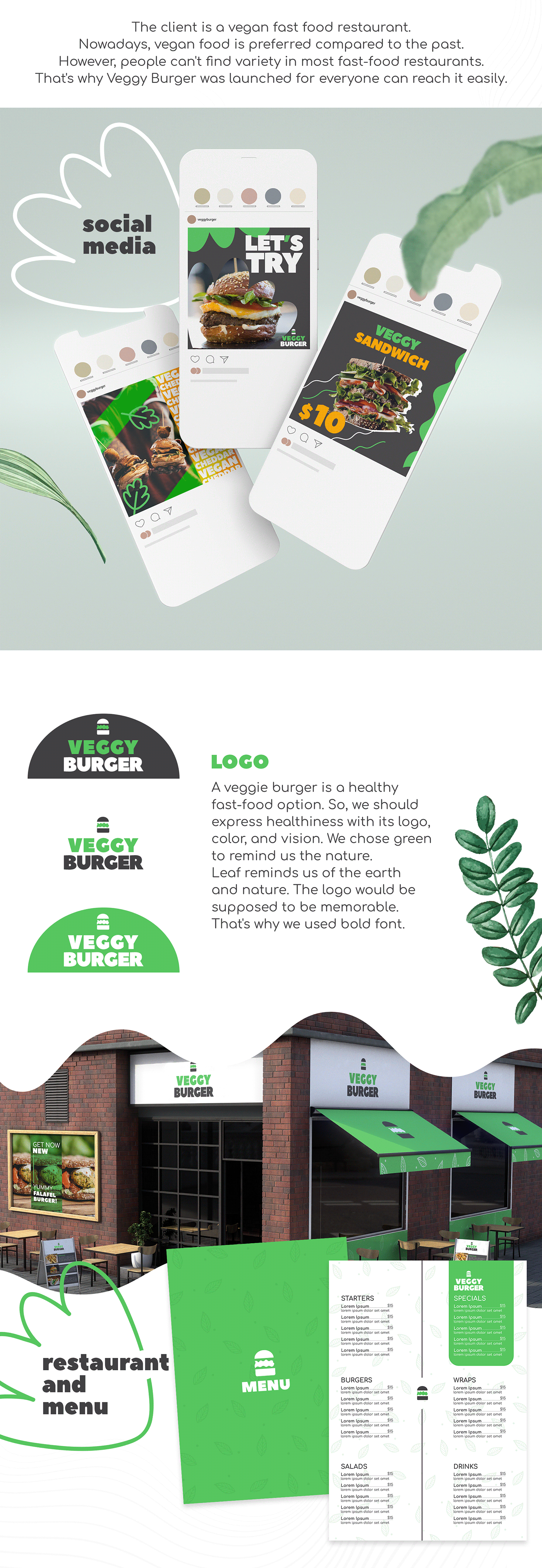 branding  burger fastfood identity Instagram Post Logo Design motion graphics  post print design  social media