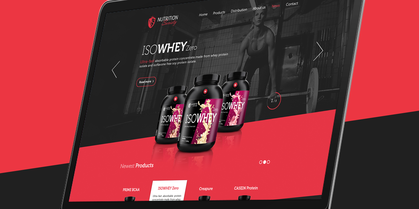 brand logo carl913  whey Website design flat Icon 3D White grey red sport nutrition fitness