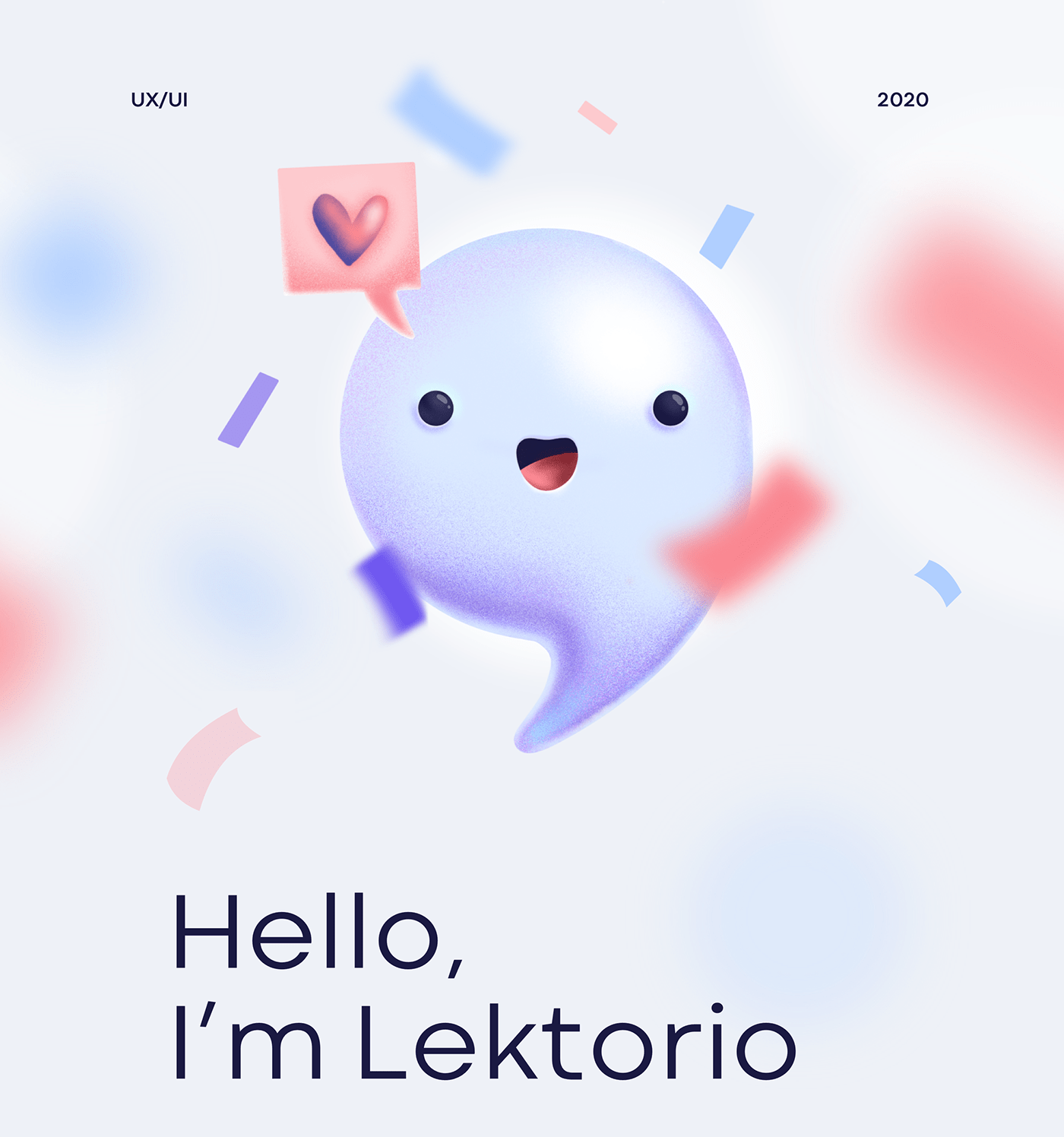app clean cute ghost ILLUSTRATION  iteo Iteo team language learn learning