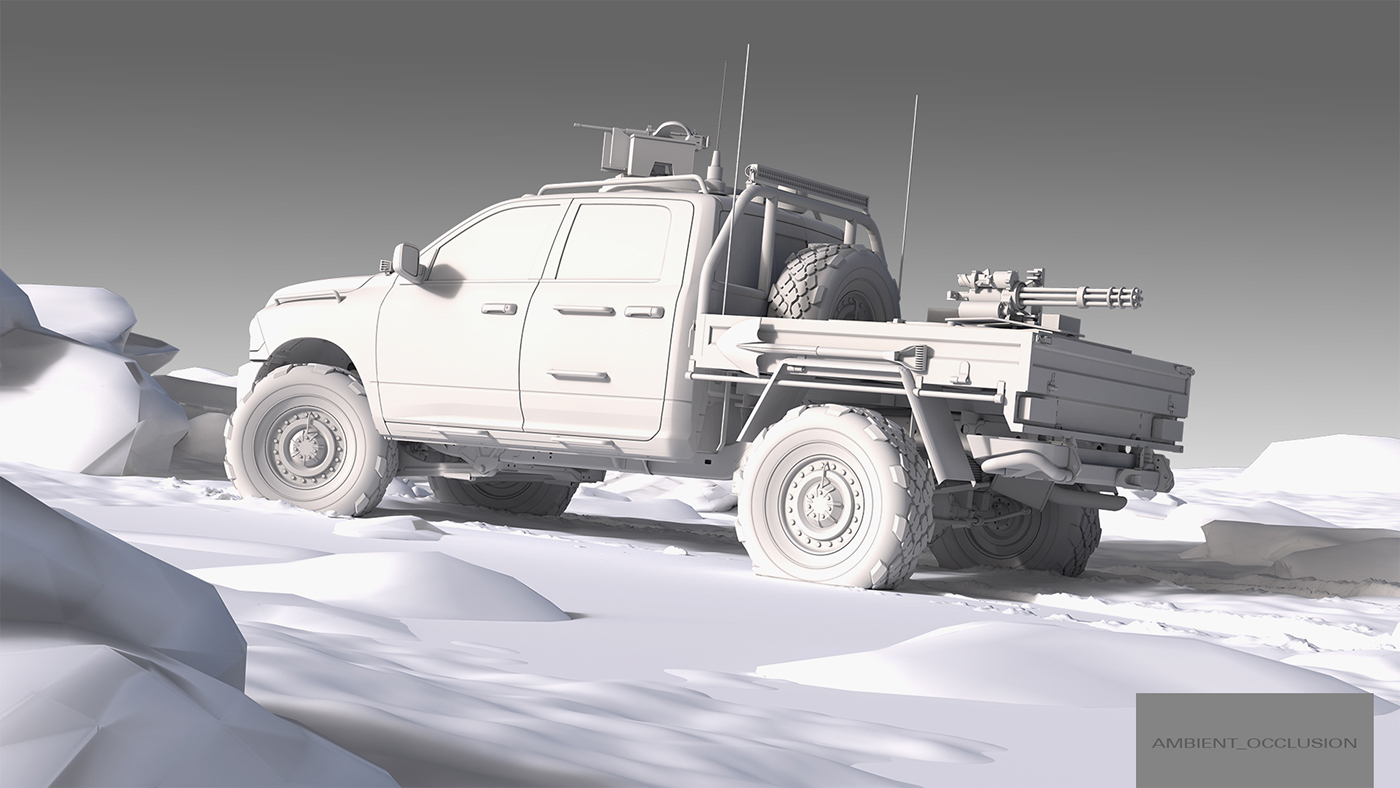 CGI Patrol Vehicle army jungle