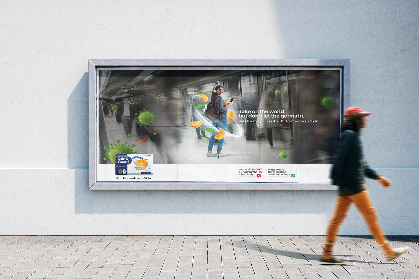 Advertising  billboard design colombo Outdoor branding safe guard soap soap packaging Sri lanka