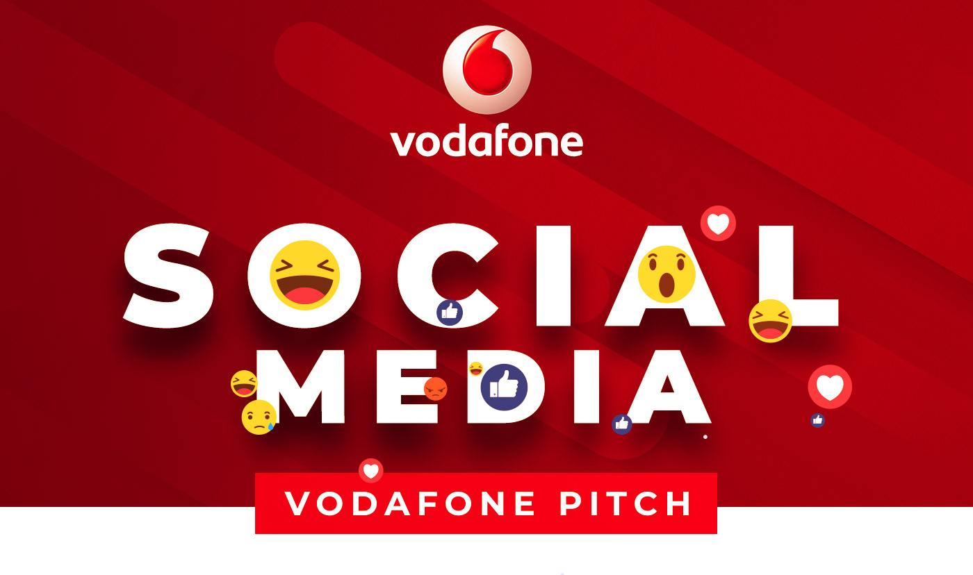 vodafone digital campaign social media social facebook post red Mangoline 5D