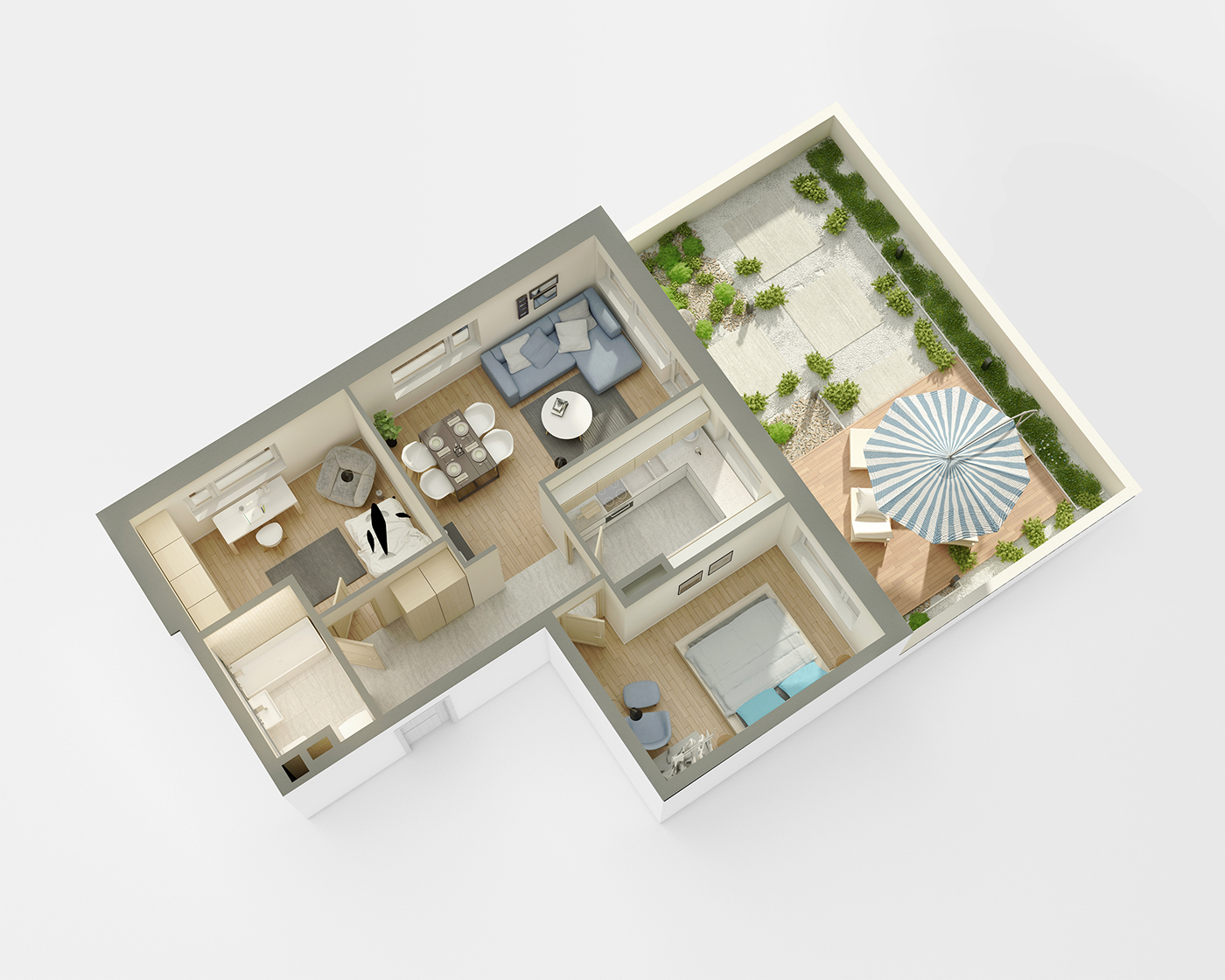 3D Renders FLOOR Plan visualisation