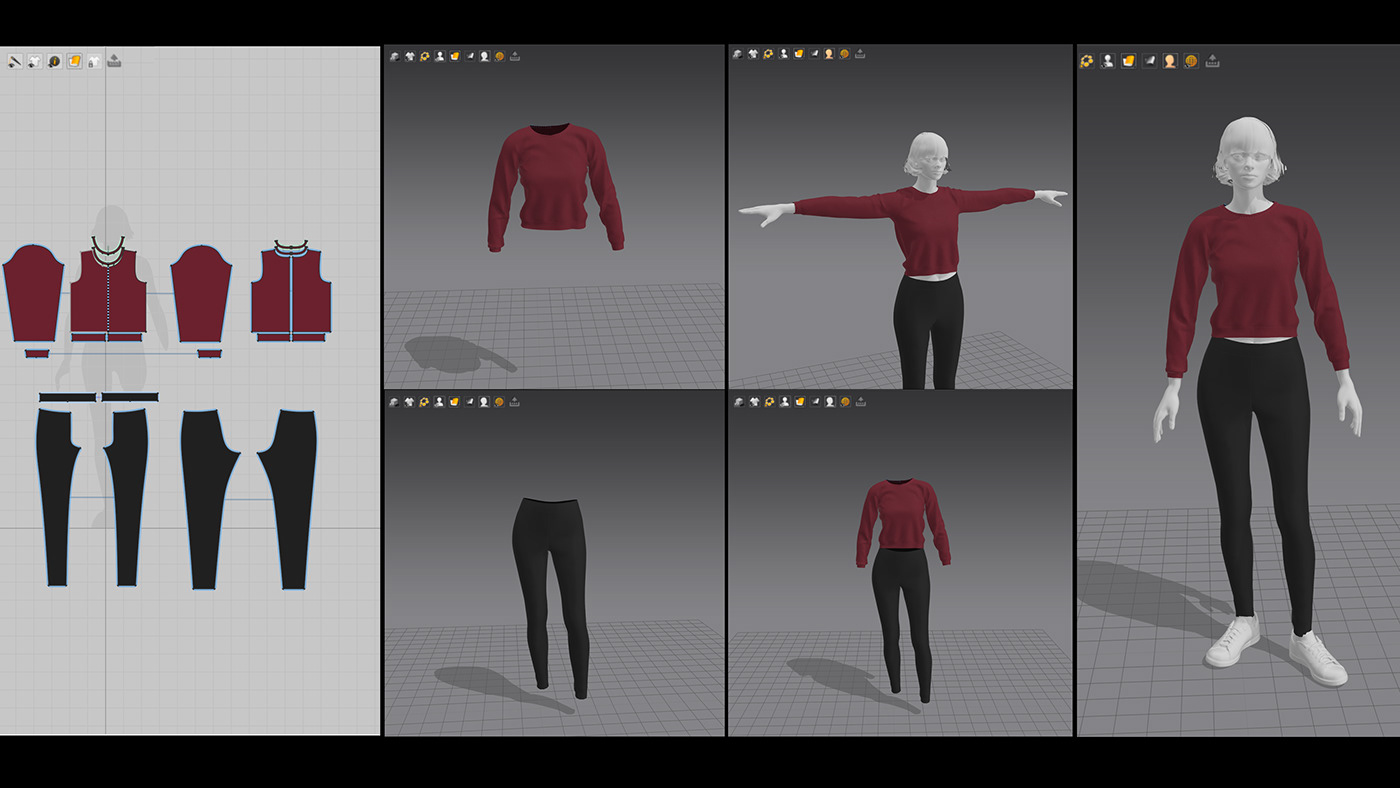 3D alld alldstudio animation  CGI cinema4d digital fashion marvelous designer motion puma