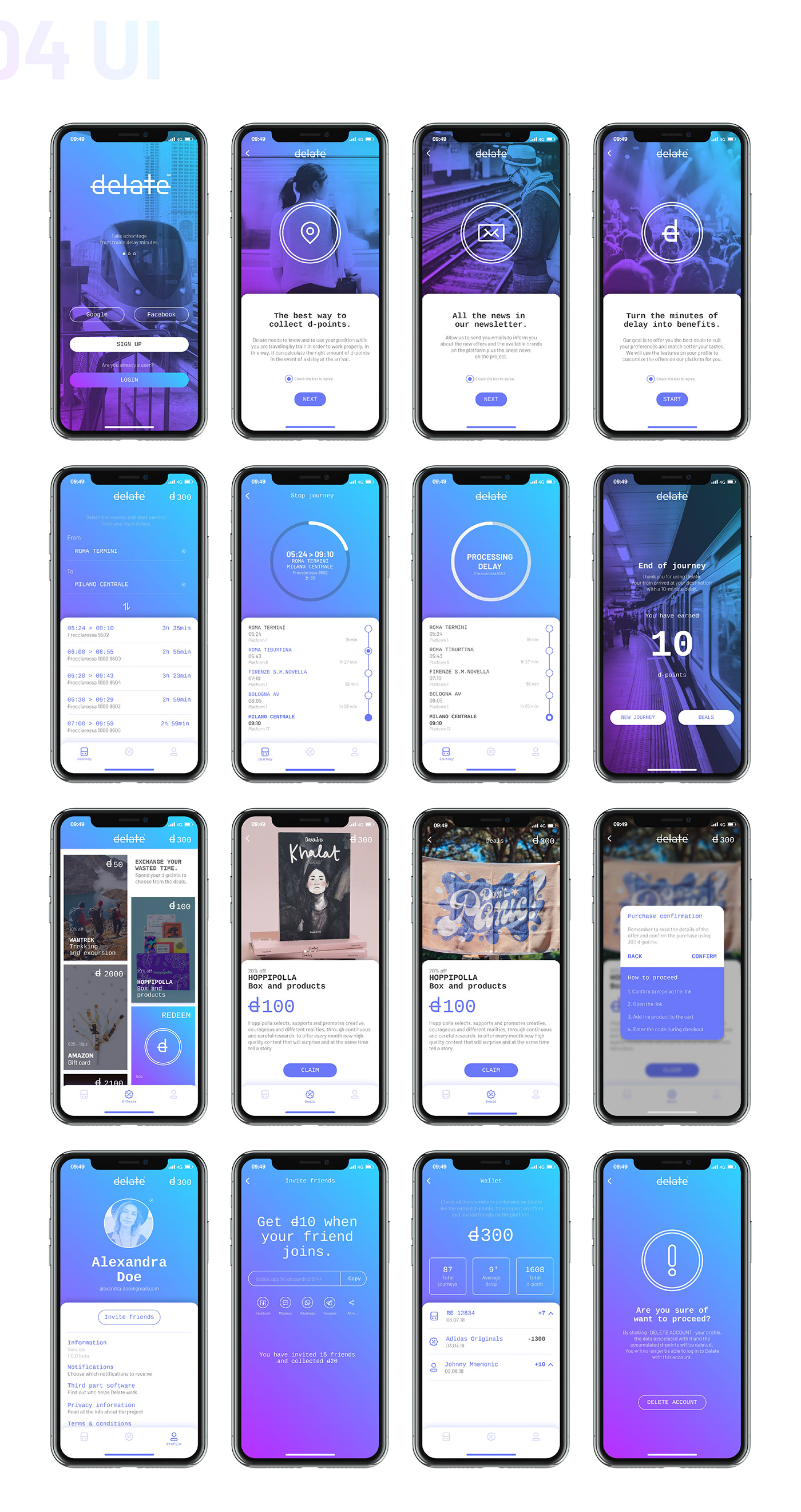 android app Commuter Deal ios journey mobile train UI ux