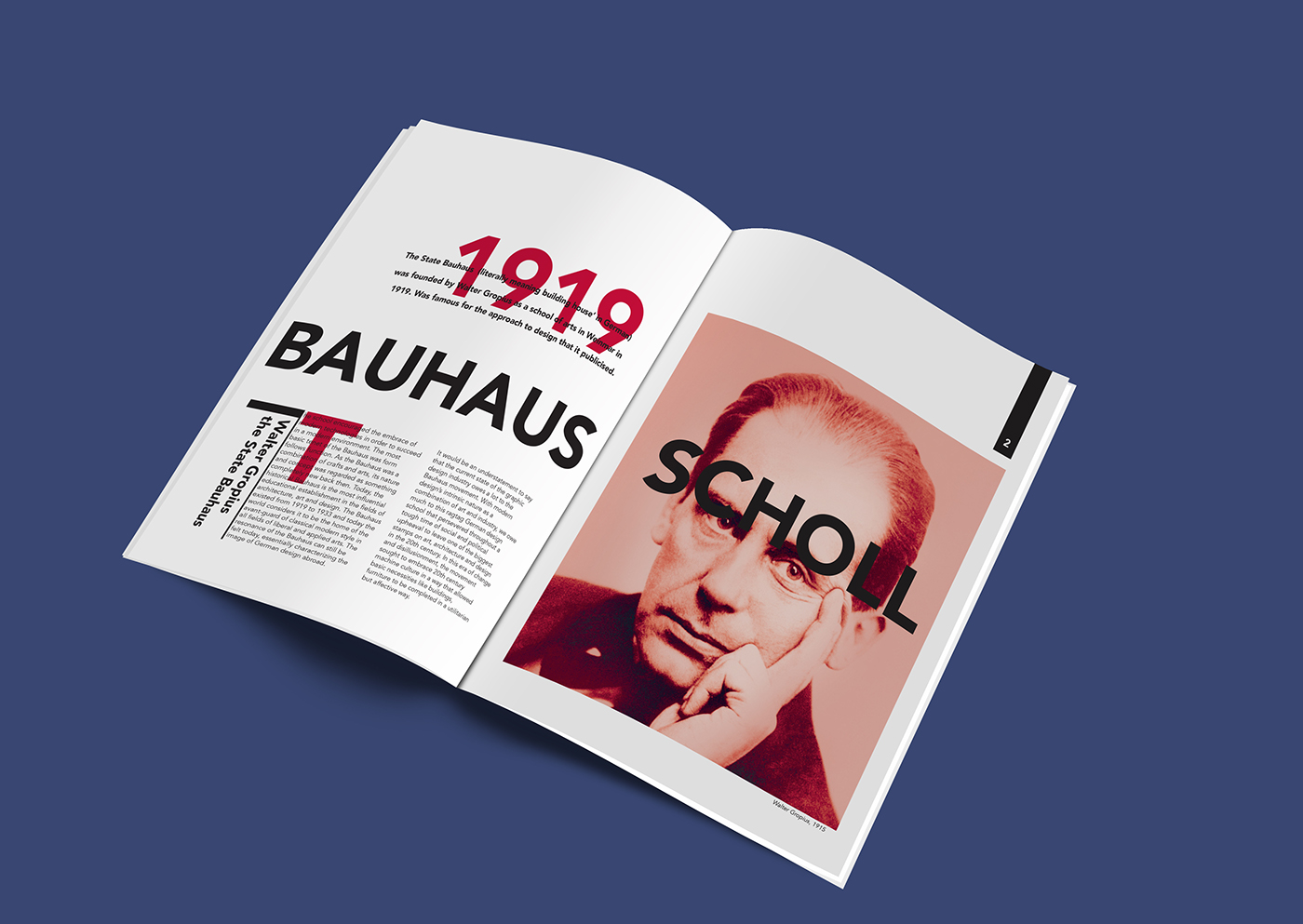 bauhaus graphic design  editorial magazine Walter Groupius germany Paul Klee josef albers kandinsky Herbert Bayer