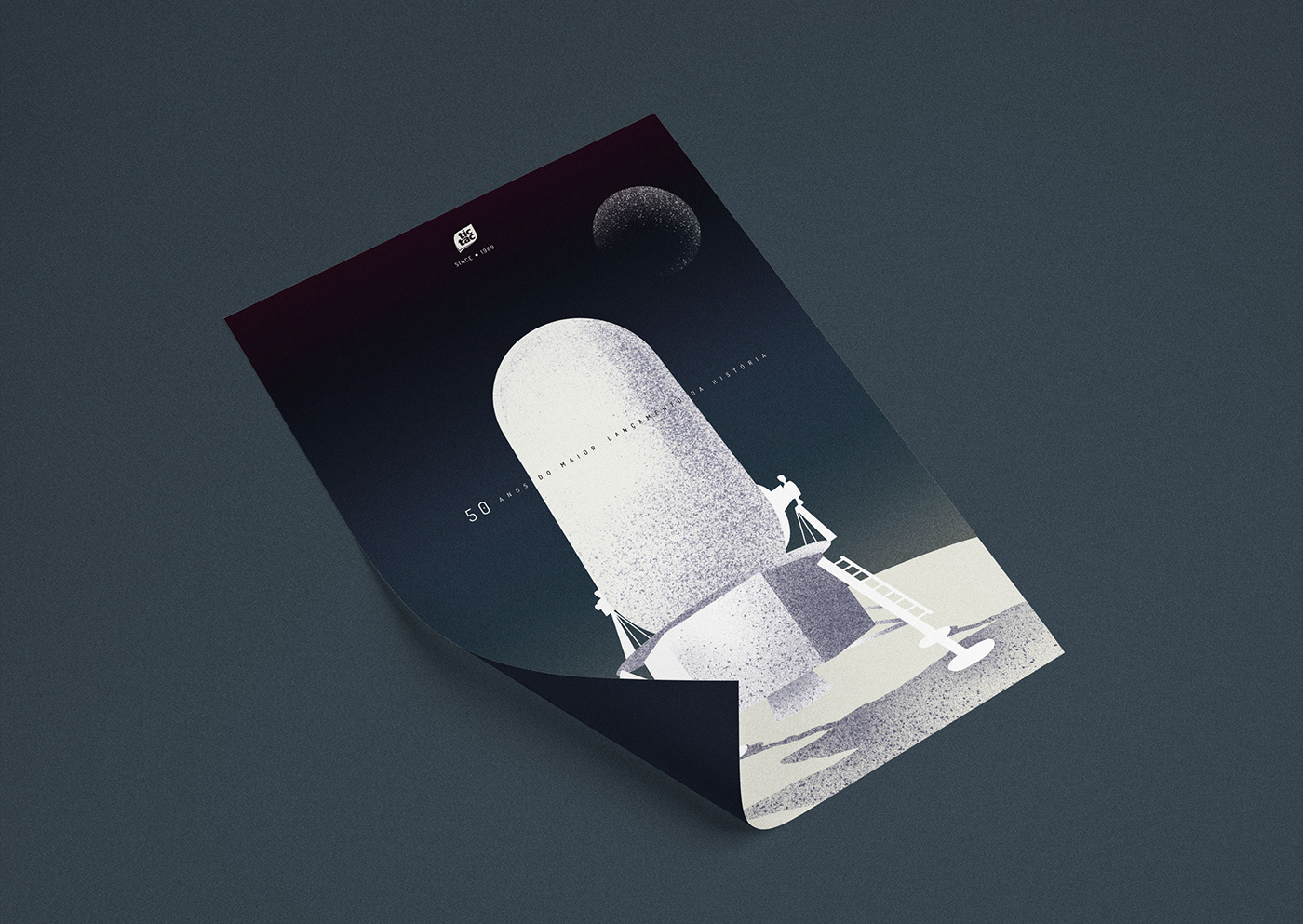 nasa astronaut Space  poster flat ILLUSTRATION  Illustrator moon Tic Tac 50 years