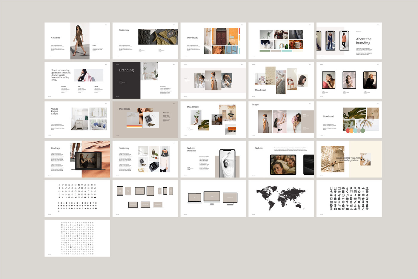 brand guidelines brand identity editorial typography   print brochure logo Lookbook Neutral Stationery