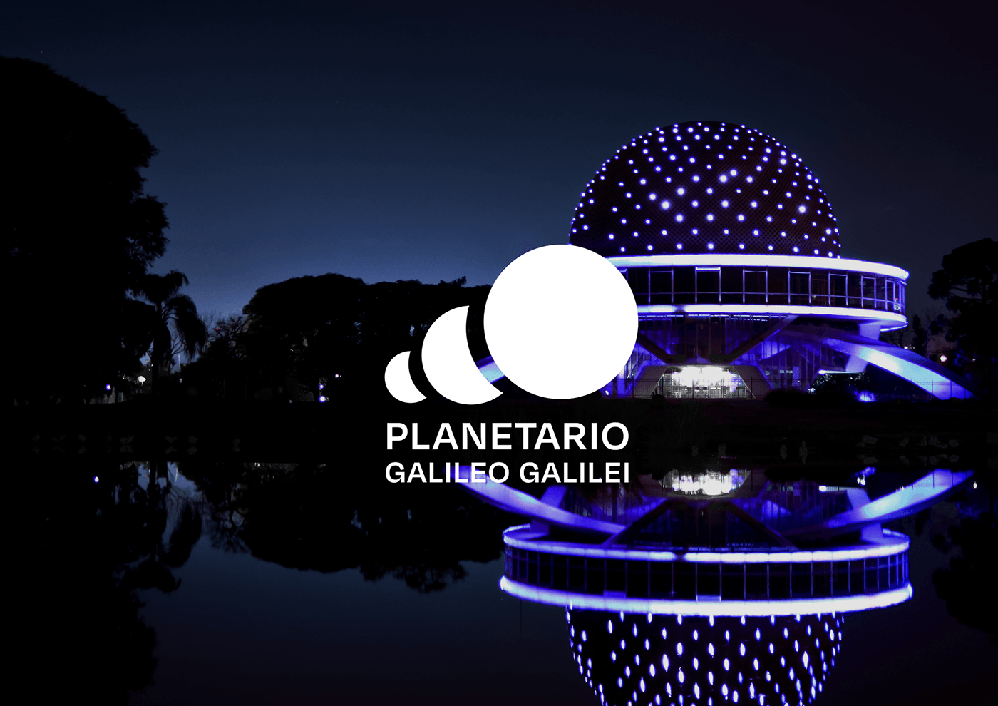 uade tesis Planetario visual identity Logo Design adobe illustrator graphic design  institucional identidadvisual