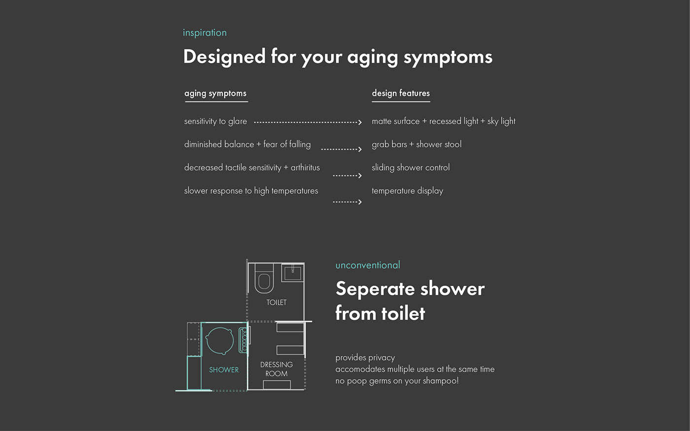 bathroom aging accessible SHOWER Render light stool chair health and wellness elders