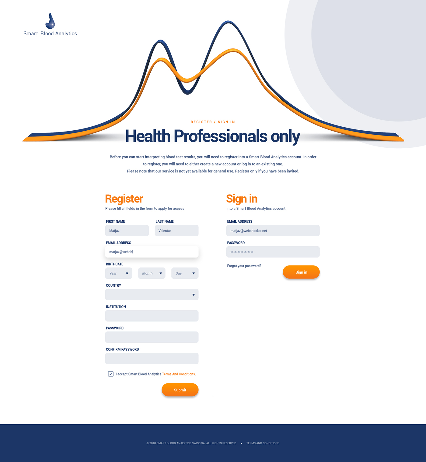 webshocker design Website analytincs UI ux Health 3D animation 