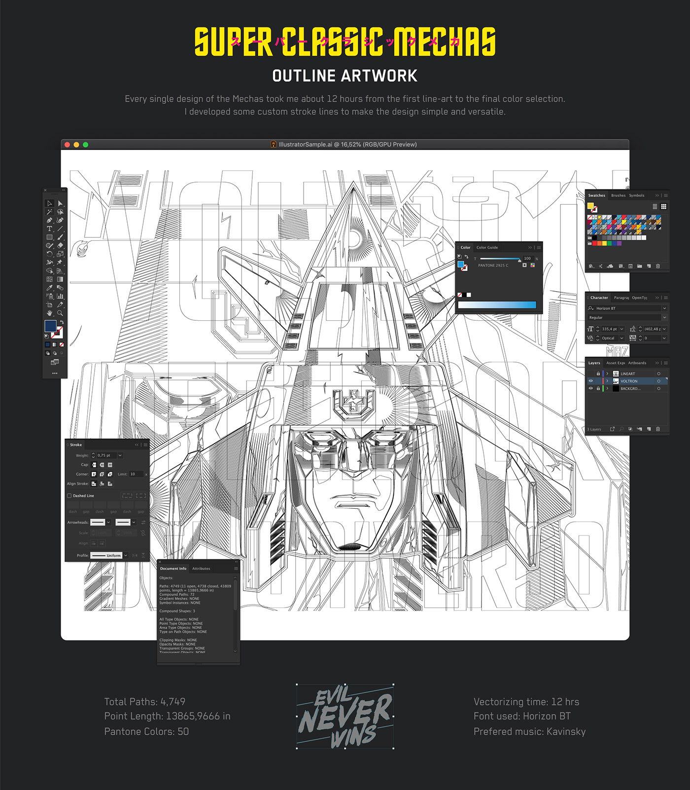 mecha anime vector Illustrator mazinger gordian Voltron robot book japanese
