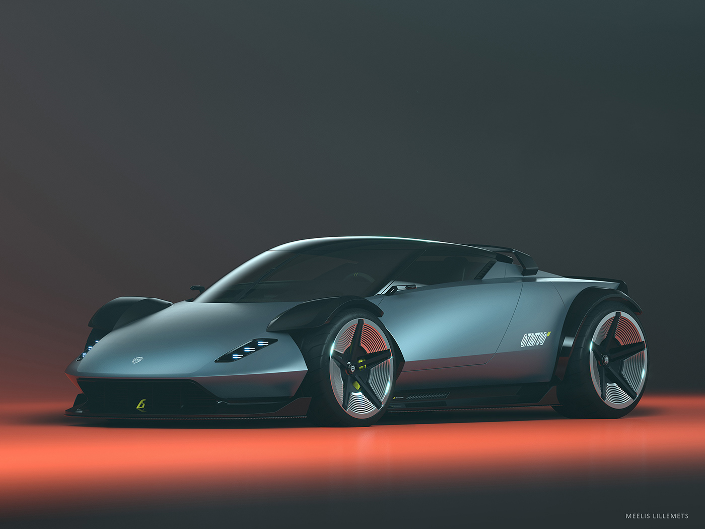 #3D #cardesign  #concept #futurist #illustration #lancia #Rallycar #render #sportscar #vray