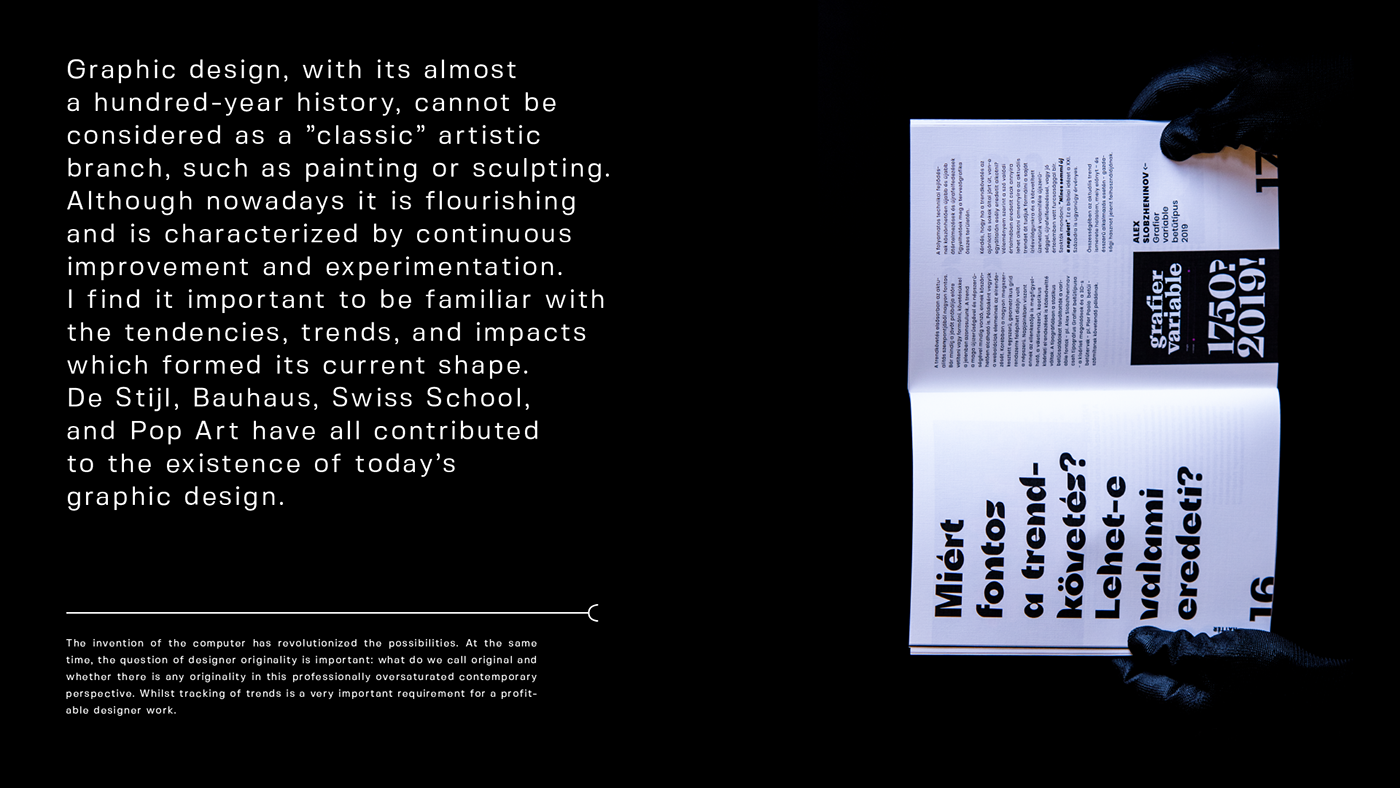 thesis editorial book design originality trends bauhaus Swissstyle popart graphicdesign