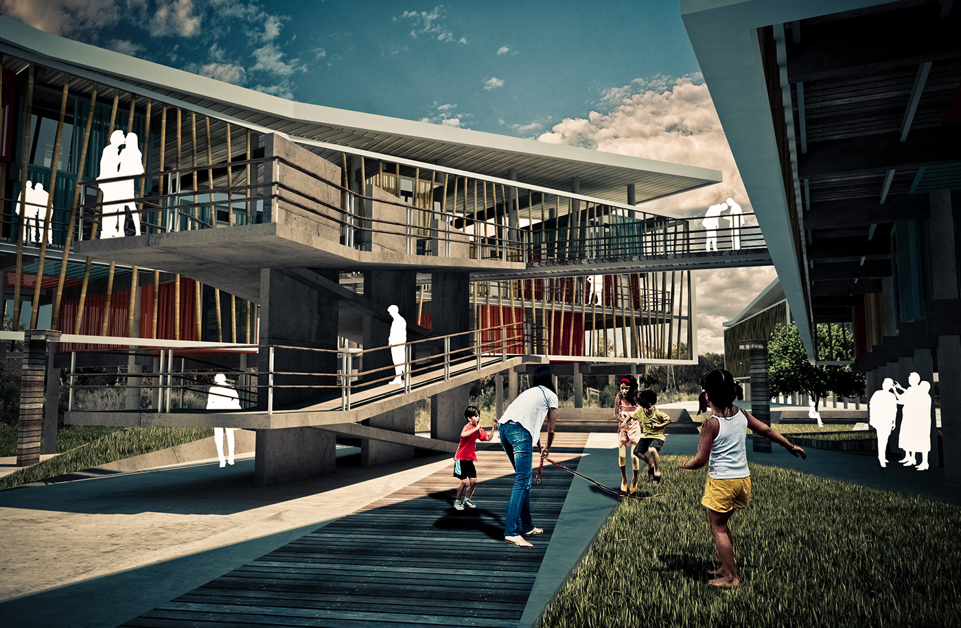 architecture arquitectura Render 3D vivienda social contemporary house