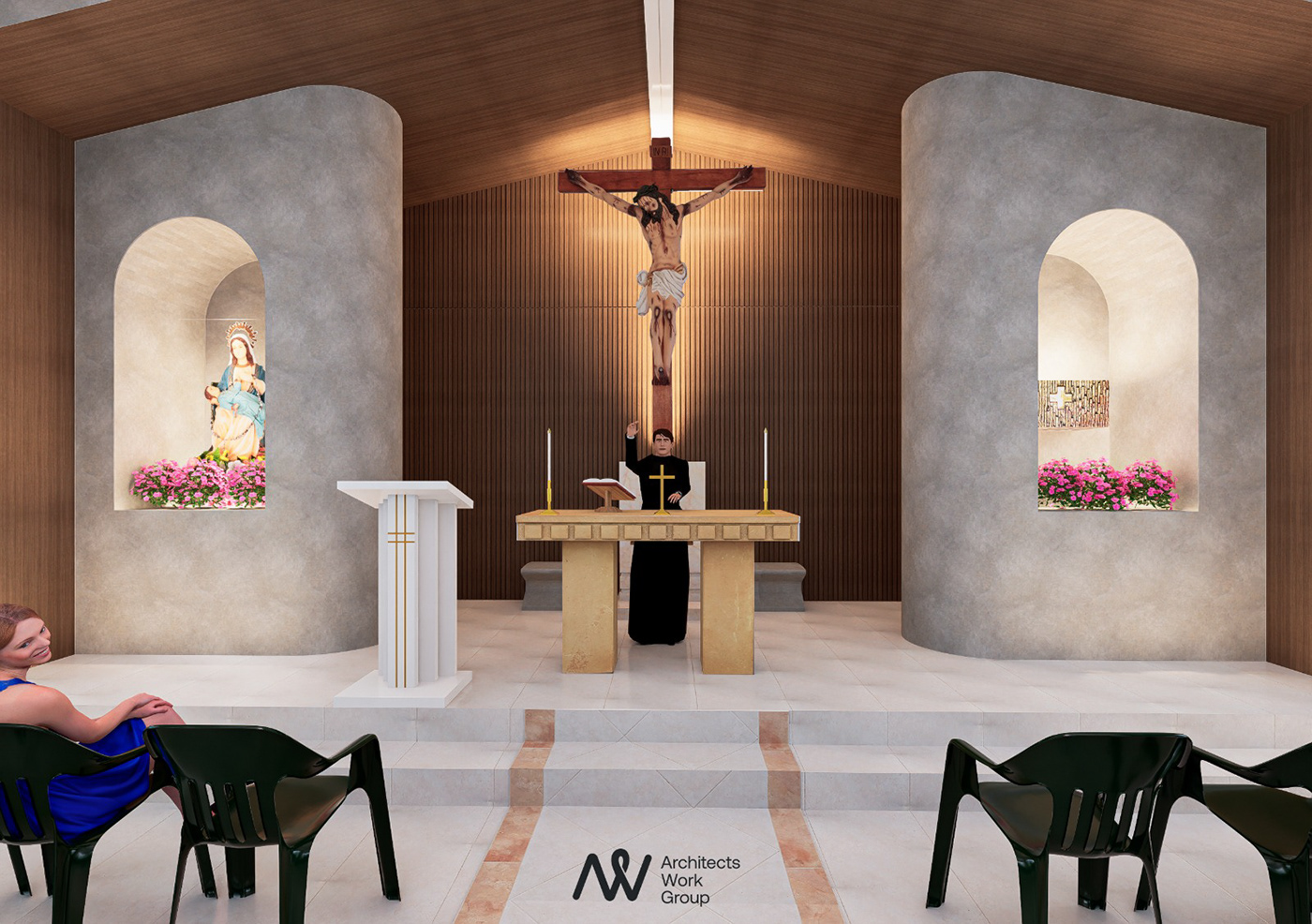 Diseño de Interiores arquitectura Render D5 Render diseño religioso