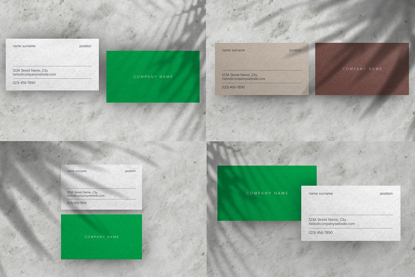 branding  business business card card corporate design free identity Mockup template