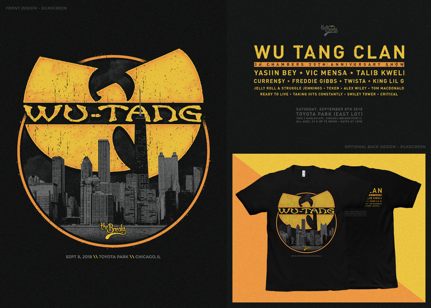 wu-tang Wu-Tang Clan apparel merchandise Merch hip-hop festival music chicago vector