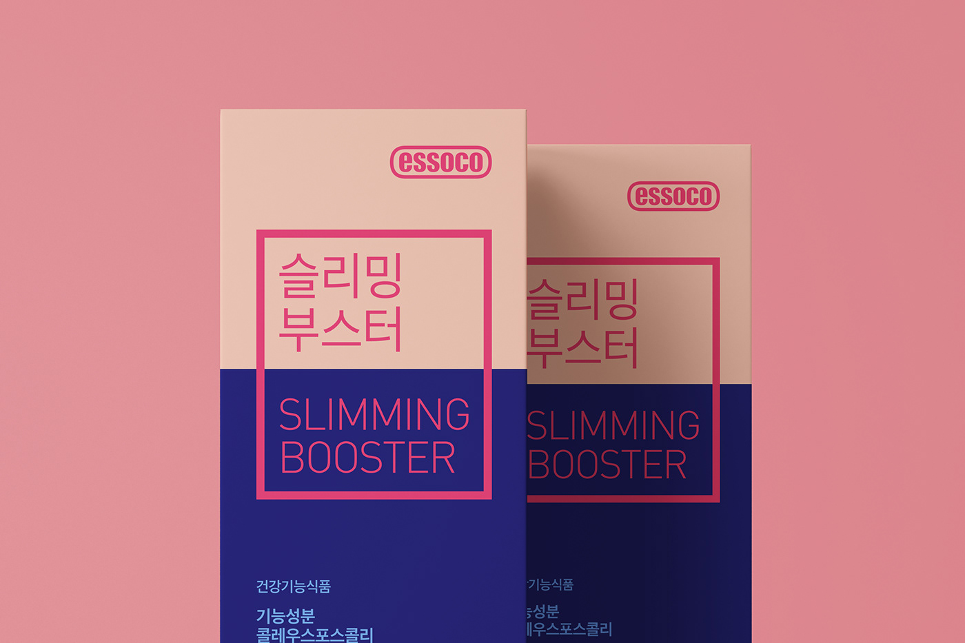 slimming package essoco IONBRAND brand graphic design Identiy booster Slim