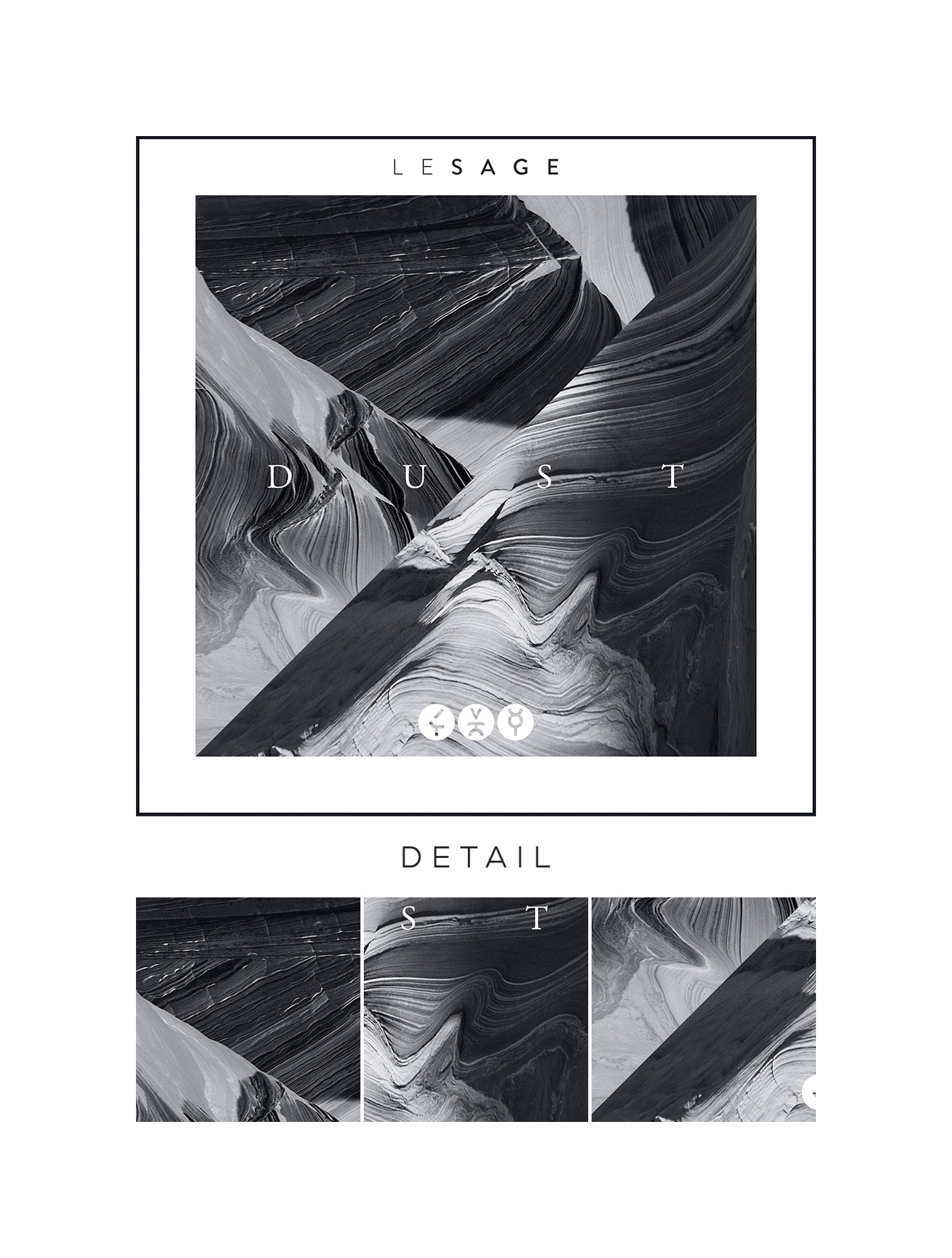 abstract black and white digital geometric minimal noir fundemental