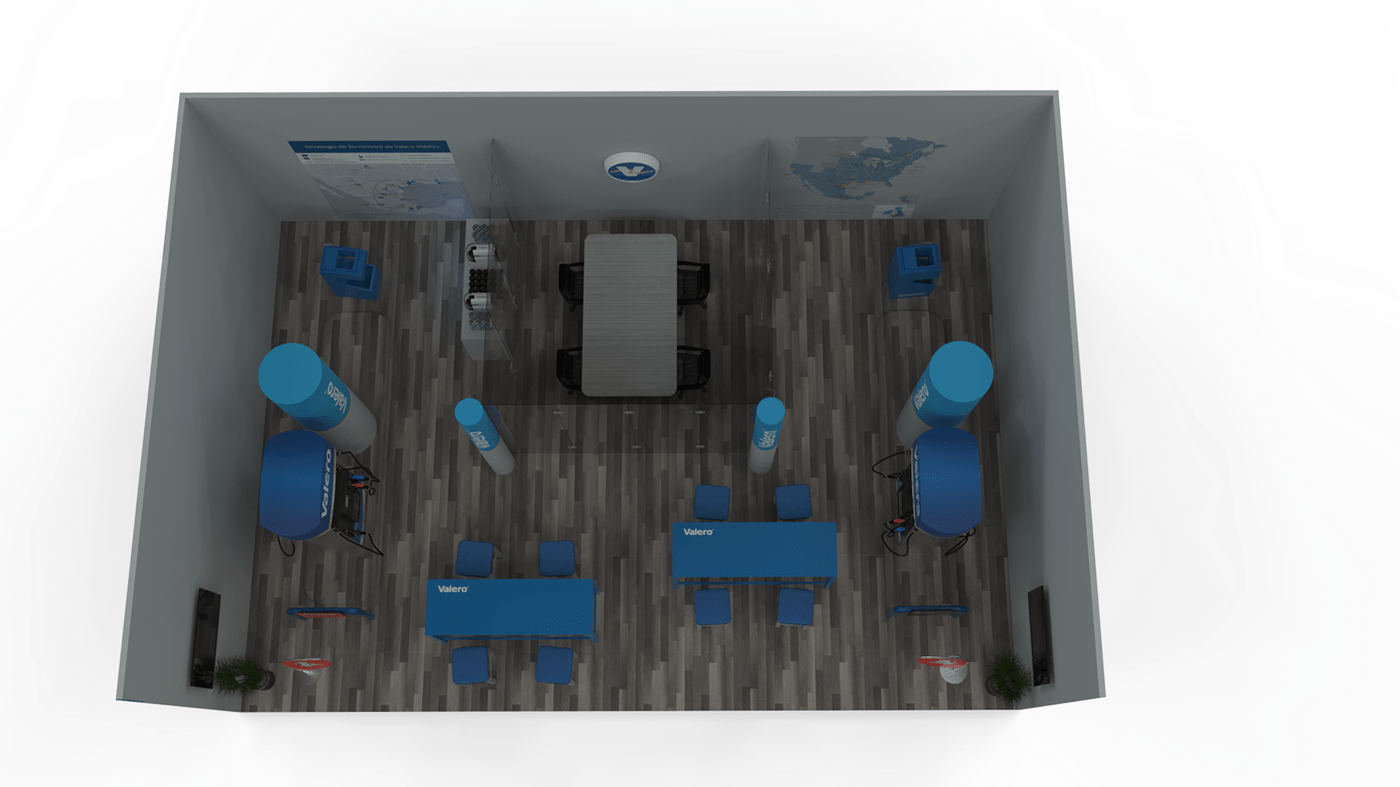 Advertising  Event expo furniture indoor industrial design  model Render stand design visualization