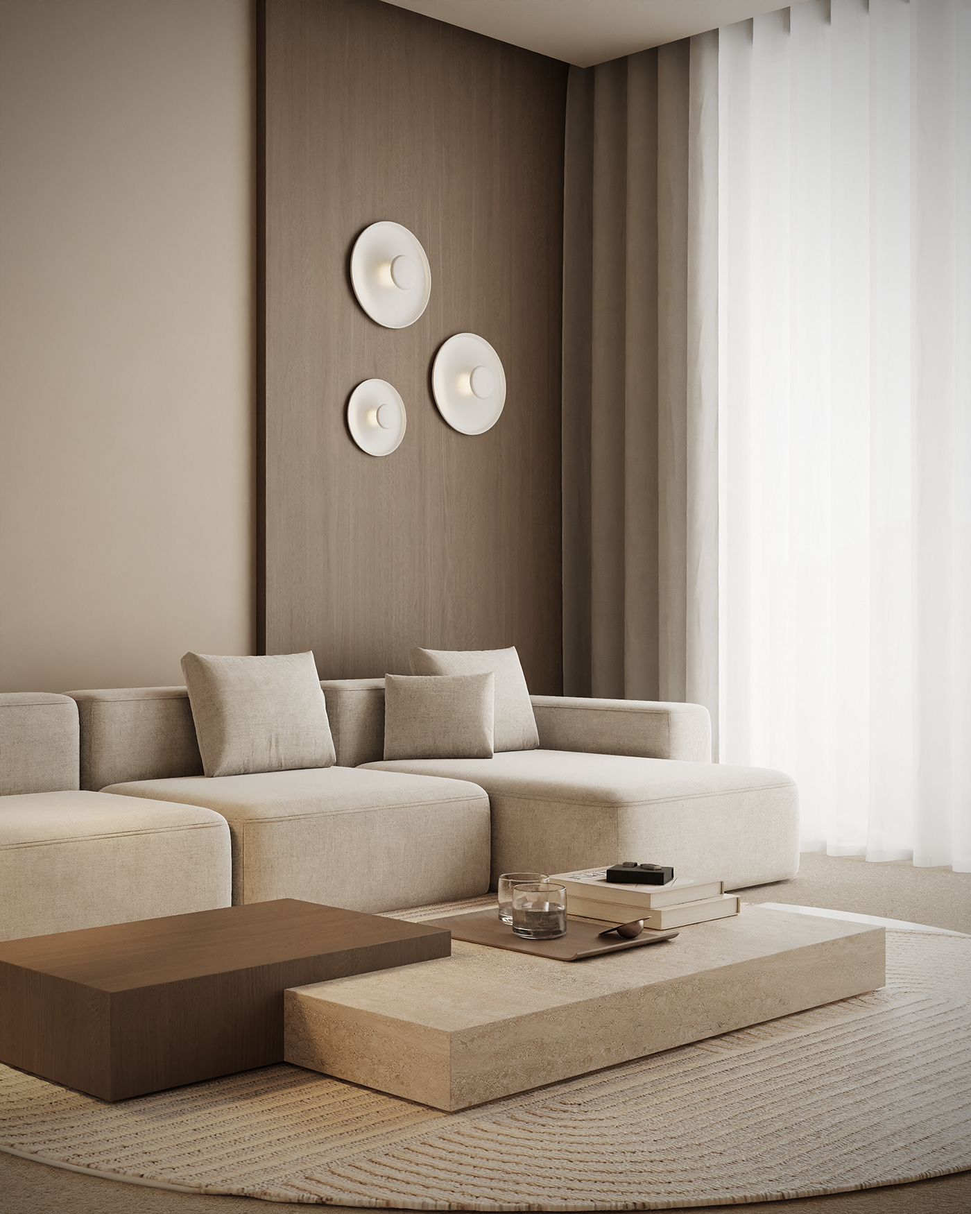 Minimalism minimal 3D architecture visualization Render archviz 3ds max CGI interior design 