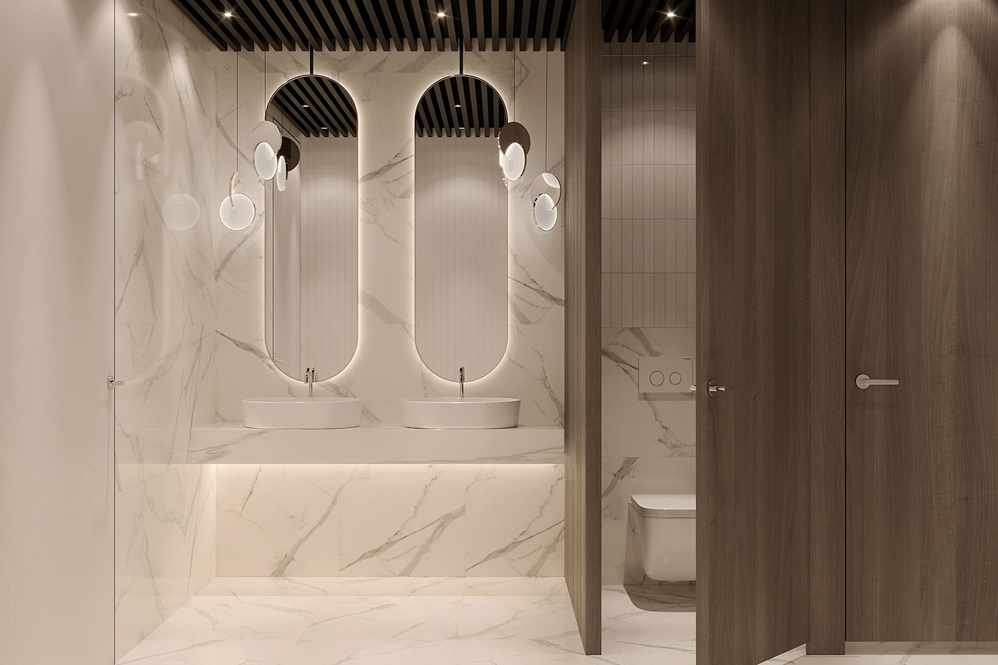 interior design  visualization WC design