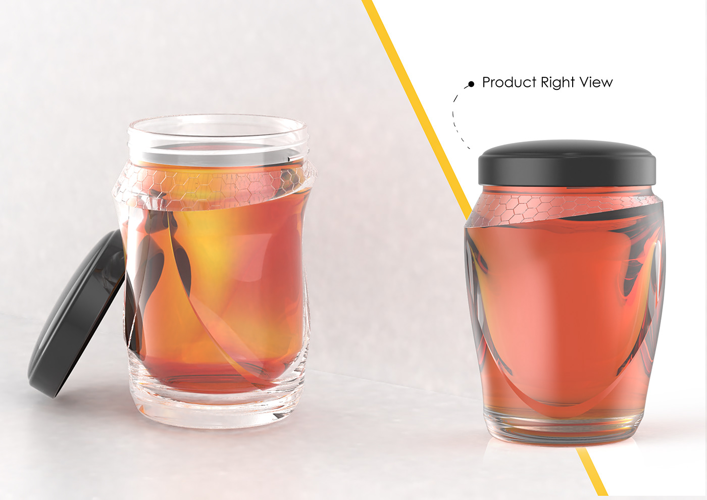 altın jar branding  honey honey branding Honey jar jar branding jar design jar product
