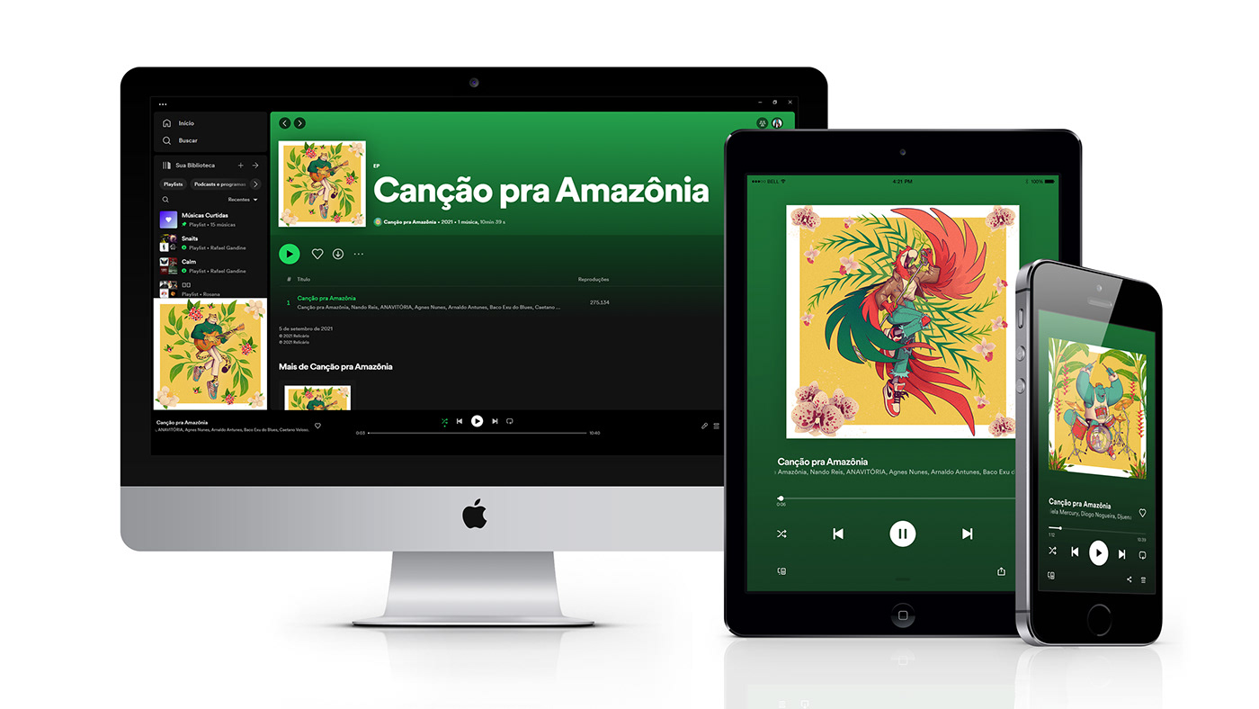 amazonia onça music spotify Greenpeace cançãopraamazonia
