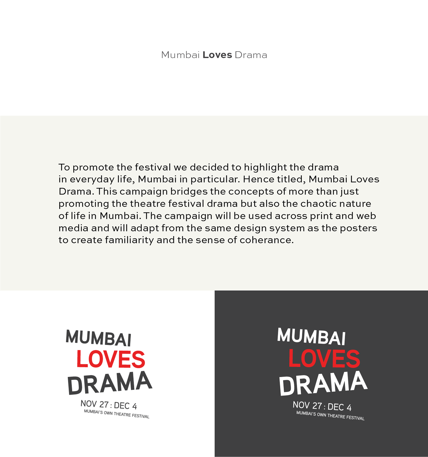 NCPA poster campaign Theatre drama Plays festival brand MUMBAI India Centrestage student Layout indian